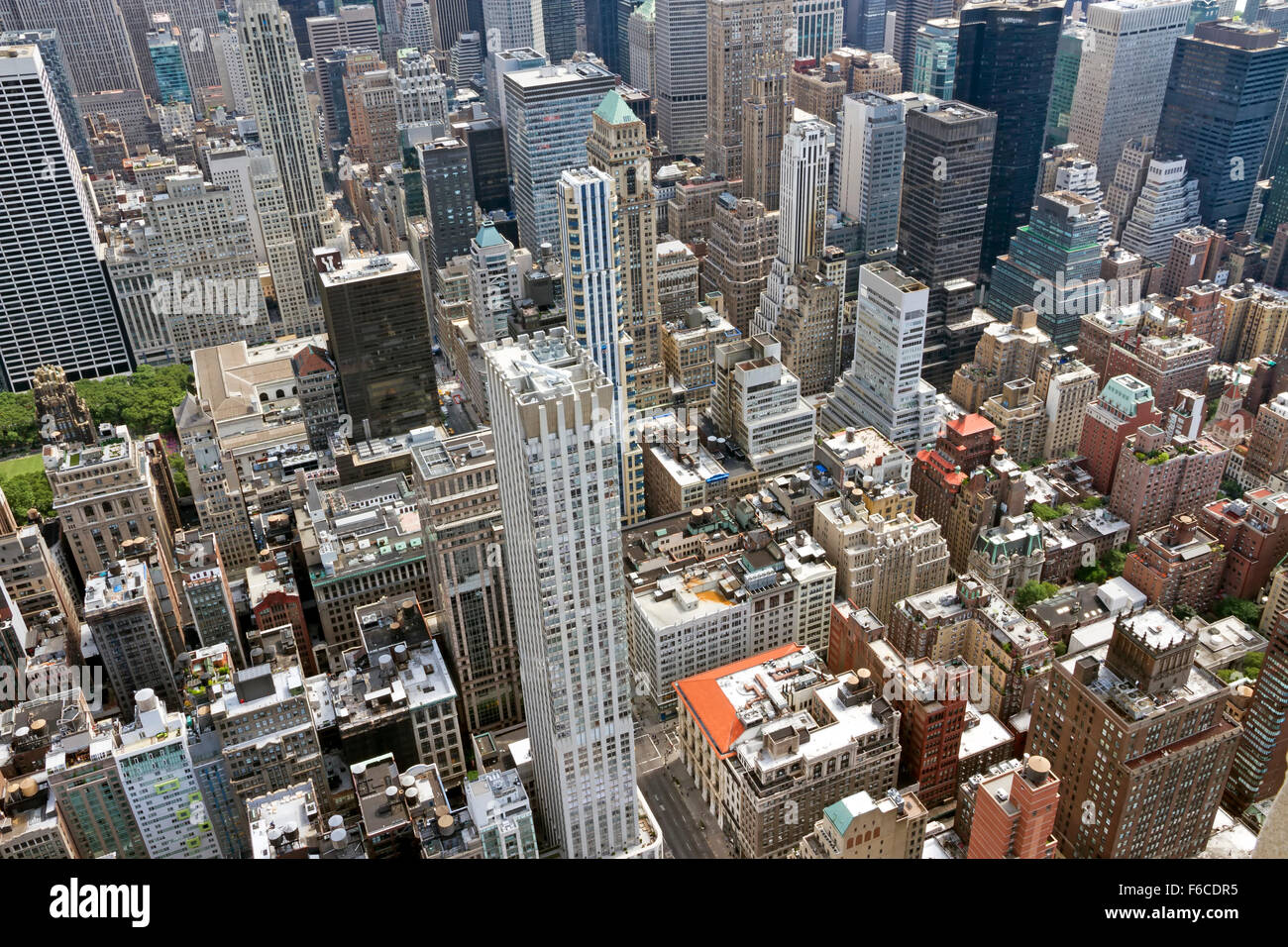 Dächer von New Yorker Empire State Building Stockfoto