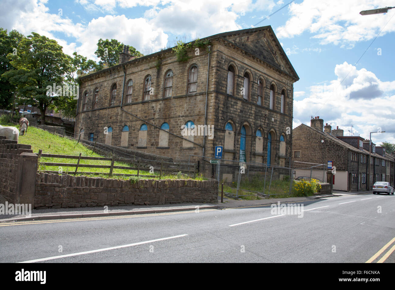 Stillgelegten Methodist Kapelle Haworth West Yorkshire England Stockfoto