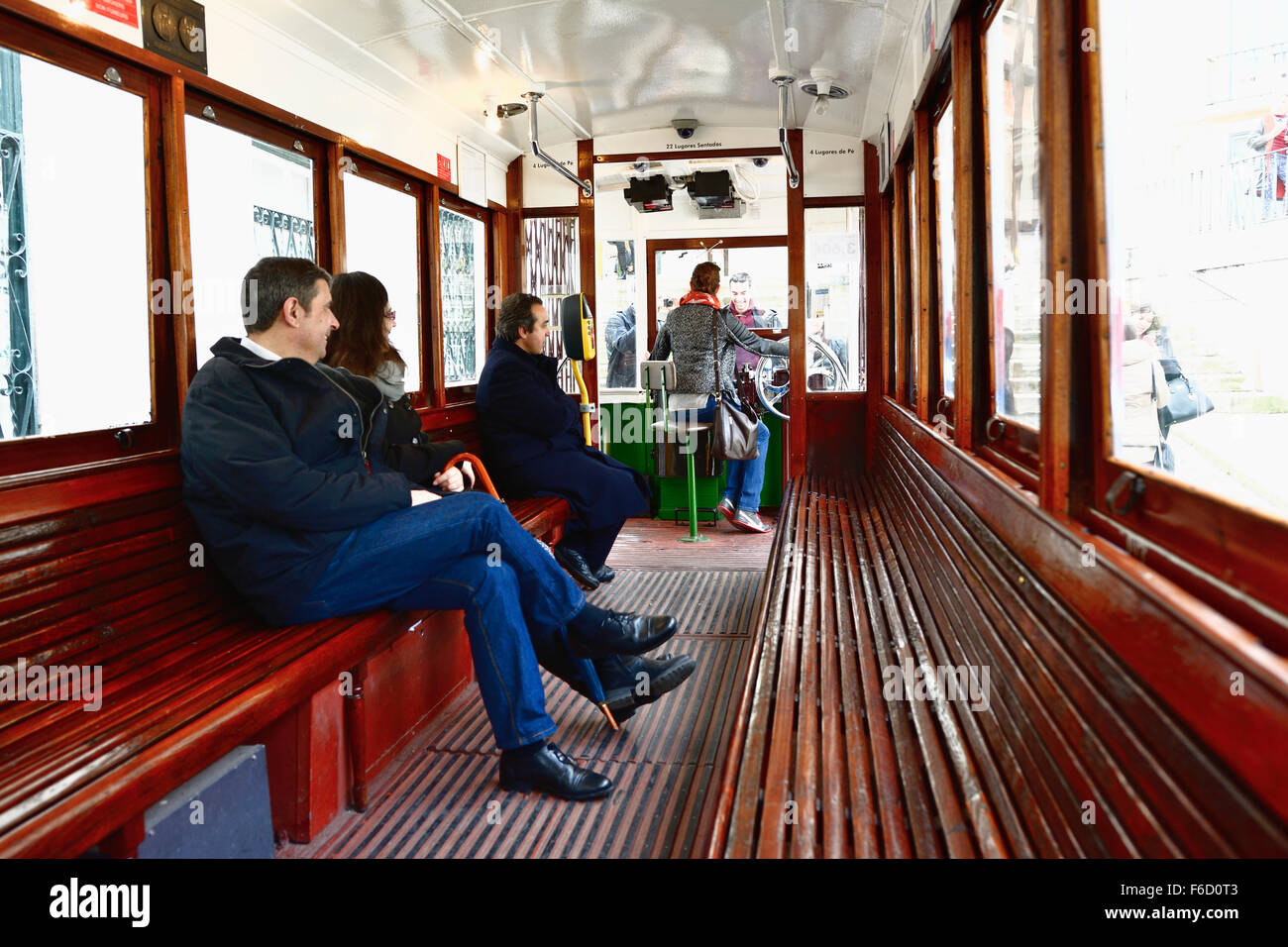 Elevador da Glória. Lissabon, Portugal, Europa Stockfoto