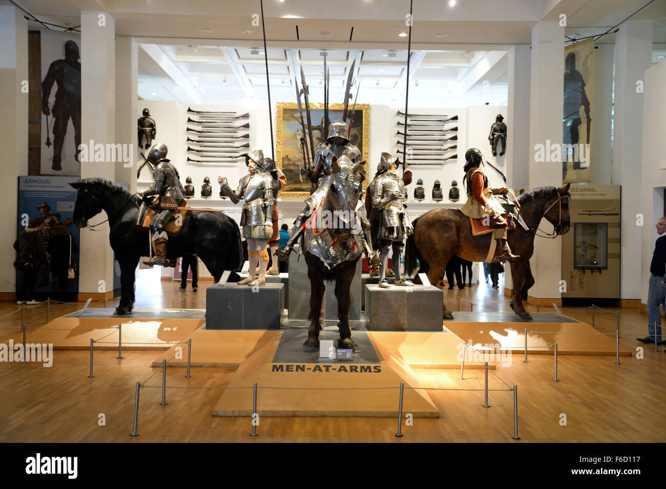 Royal Armouries Museum in Leeds, Krieg-Galerie Stockfoto