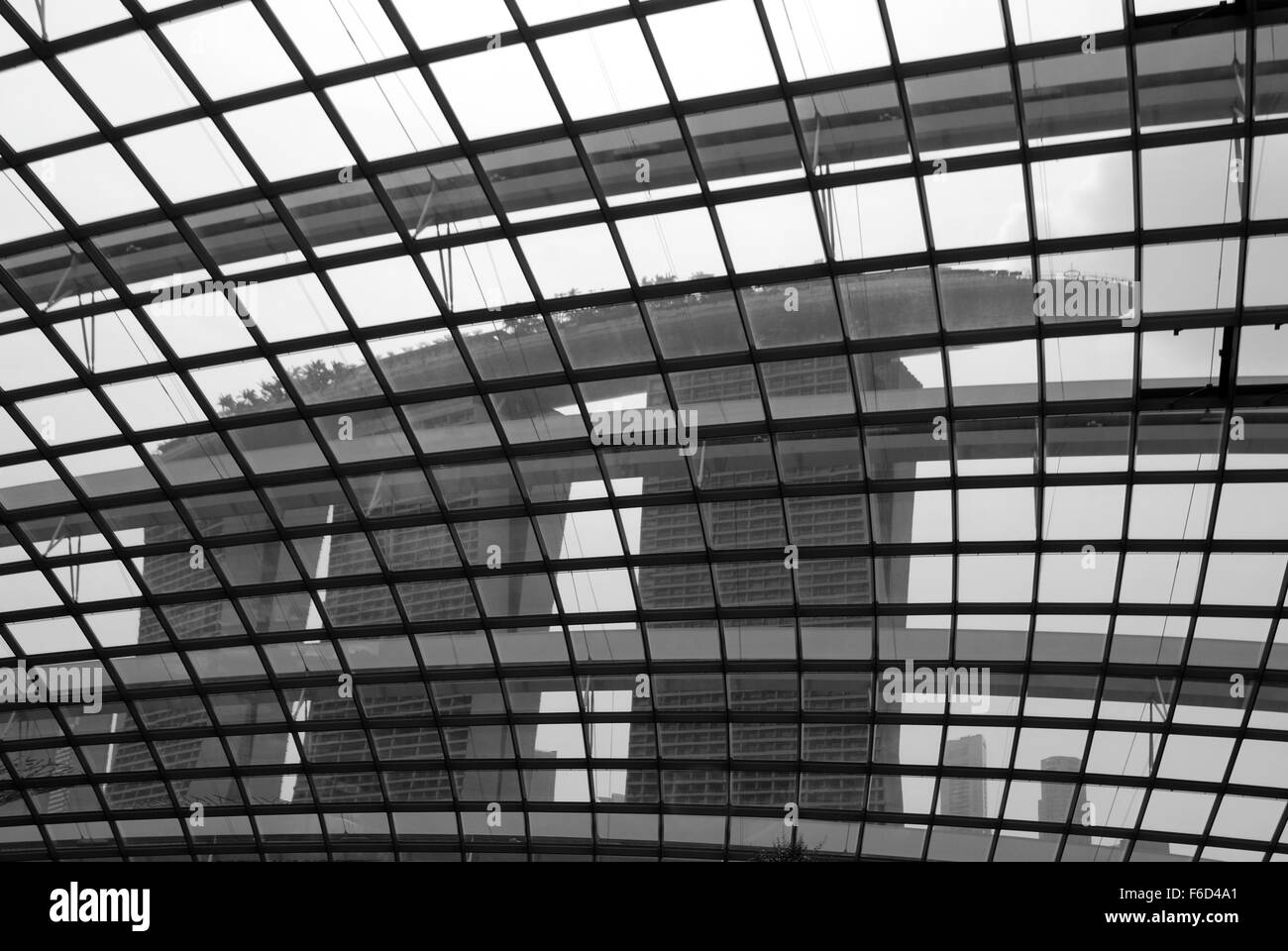 Die Blume-Kuppel, Gardens by the Bay. Singapur. Stockfoto