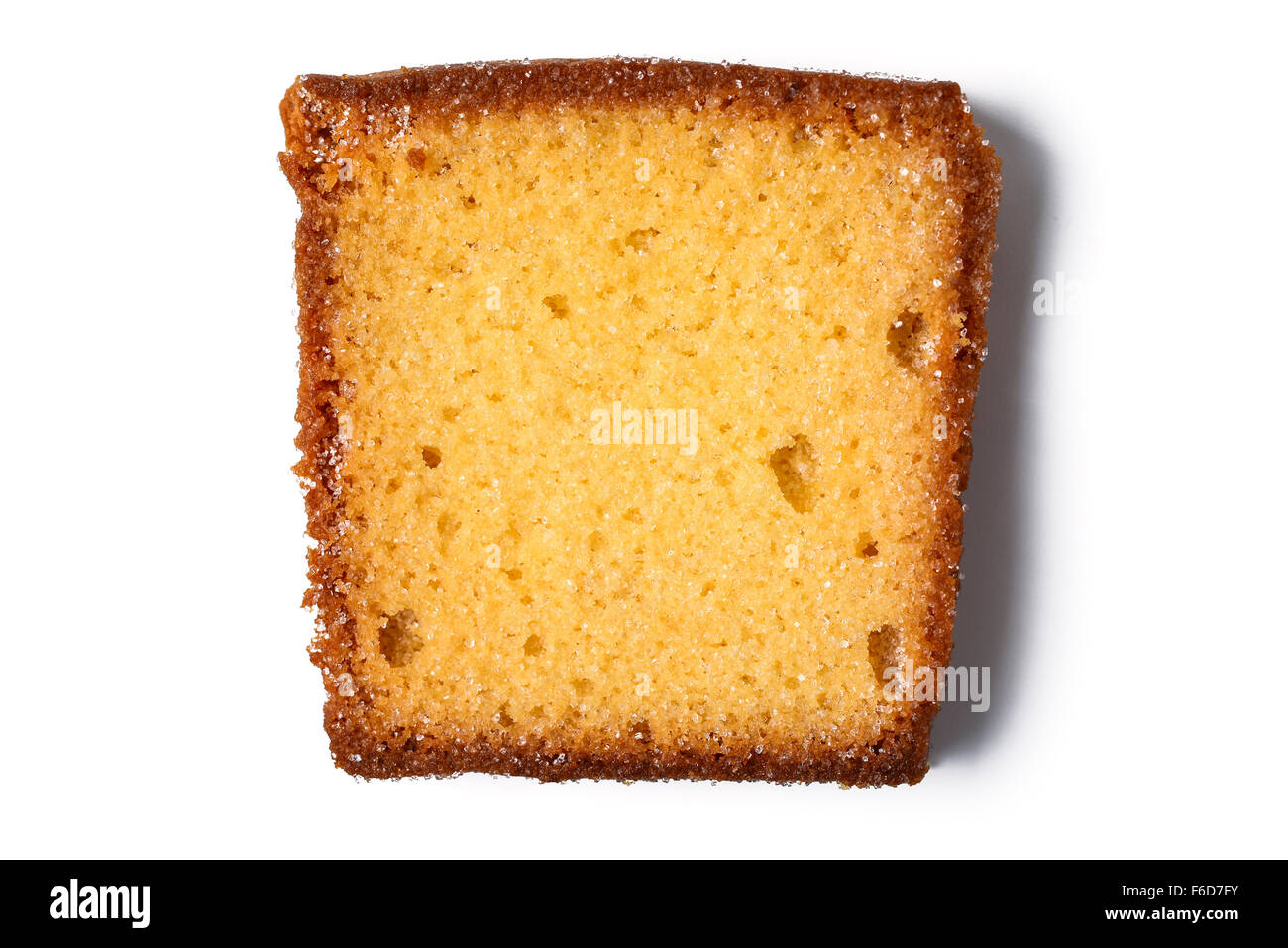 knusprig gebackenes Brot mit Butter und Zucker Stockfoto