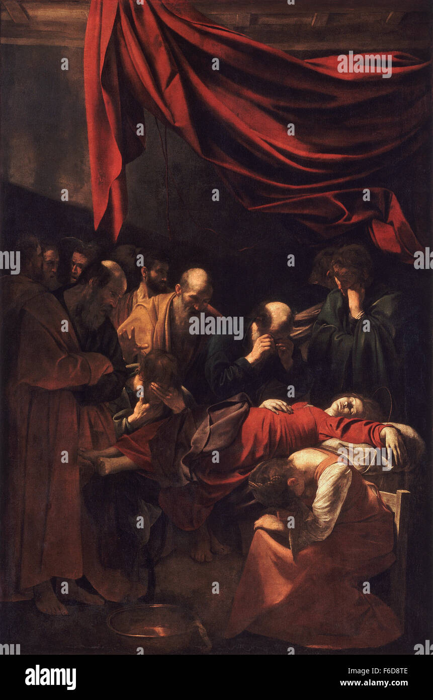 Michelangelo Merisi da Caravaggio - Tod der Jungfrau Stockfoto