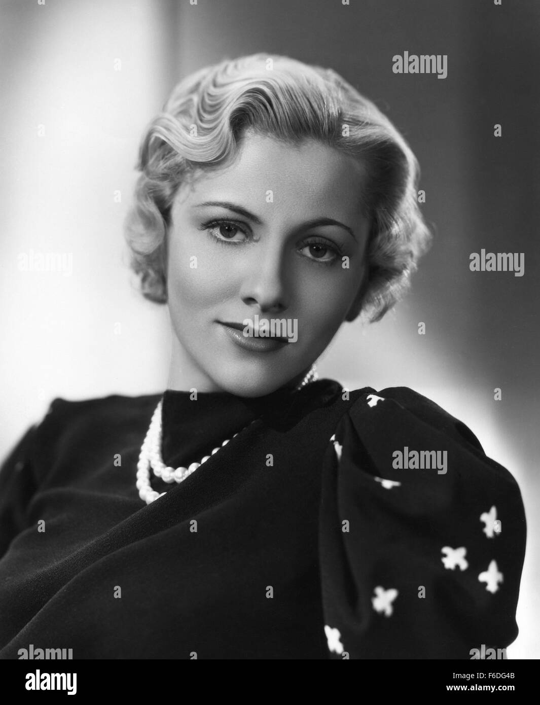 1. Januar 1930 - Joan Fontaine am Set des Films, Quality Street, 1937 (Bild Kredit: C Glasshouse/Unterhaltung Bilder) Stockfoto