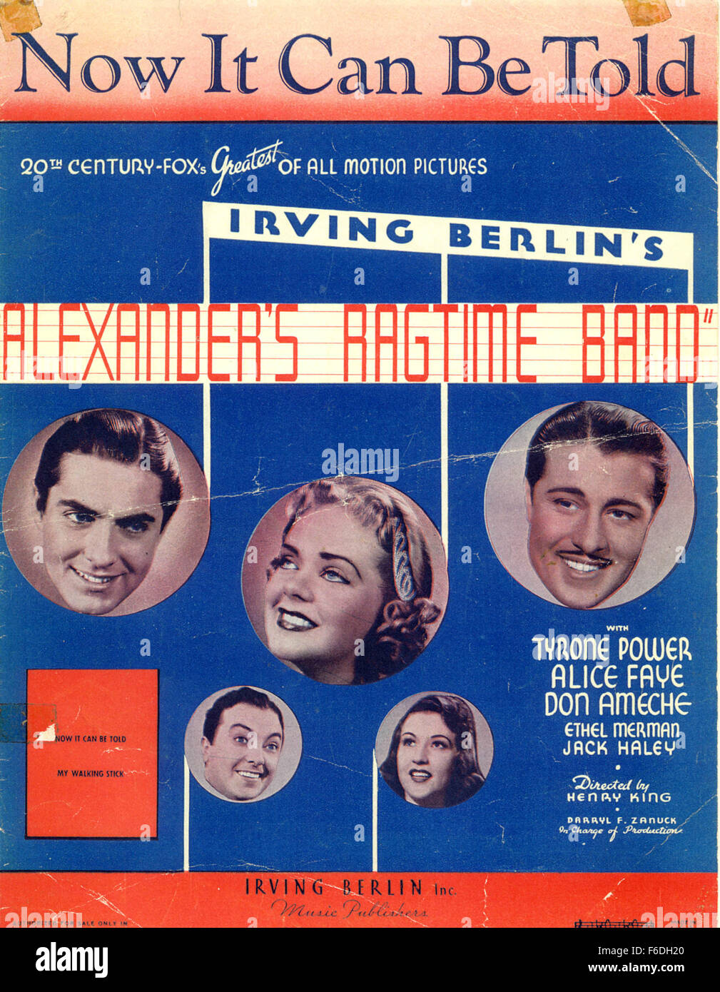 VERÖFFENTLICHT: 24. Mai 1938 - Film Originaltitel: Alexanders Ragtime Band. Im Bild: Filmplakat. Stockfoto