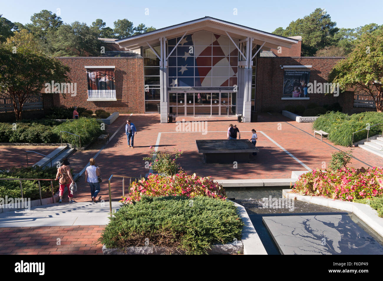 Besucherzentrum, Colonial Williamsburg, Virginia, USA Stockfoto