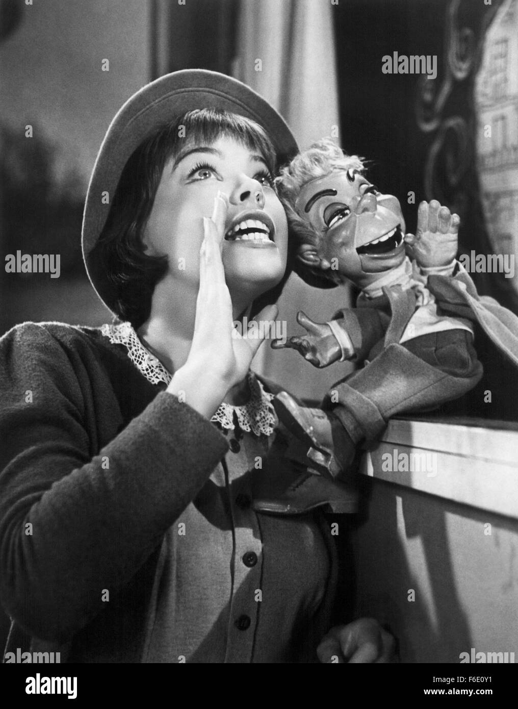 1. Januar 1950 - Leslie Caron am Set des Films, Lili, 1953 (Bild Kredit: C Glasshouse/Unterhaltung Bilder) Stockfoto
