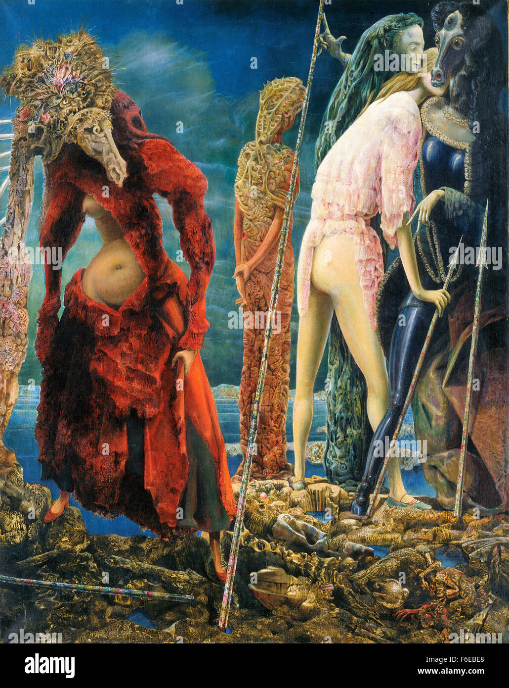 Max Ernst - der Gegenpapst Stockfoto