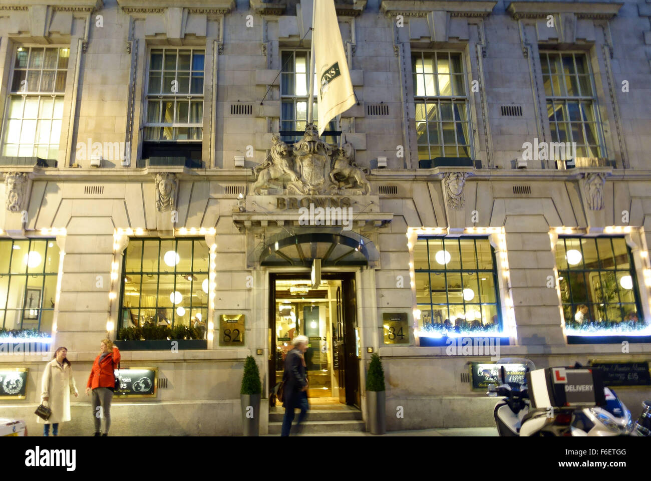 Browns Covent Garden Restaurant & Bar, St Martins Lane, London Stockfoto