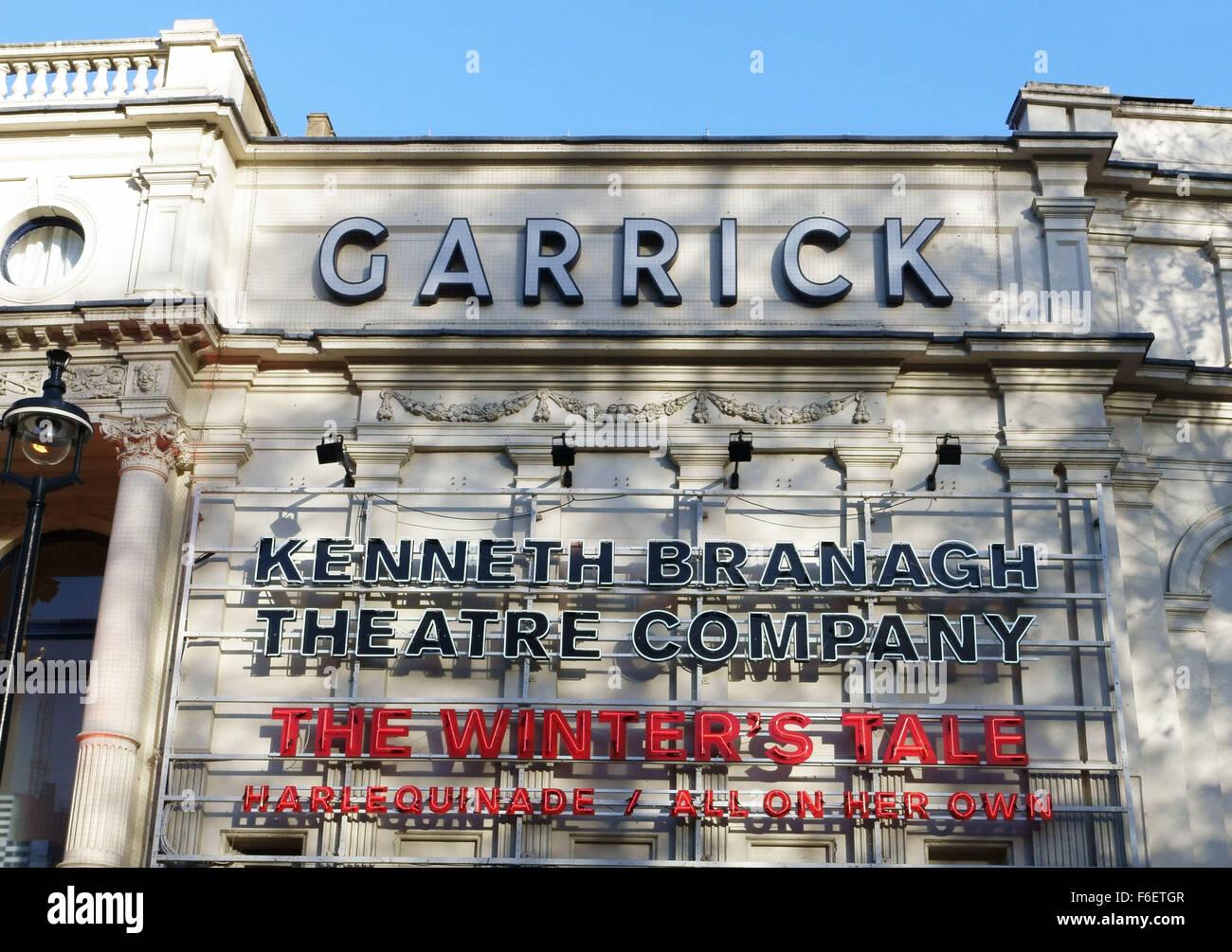 Ein Wintermärchen Darsteller Sir Kenneth Branagh am Garrick Theatre, London Stockfoto