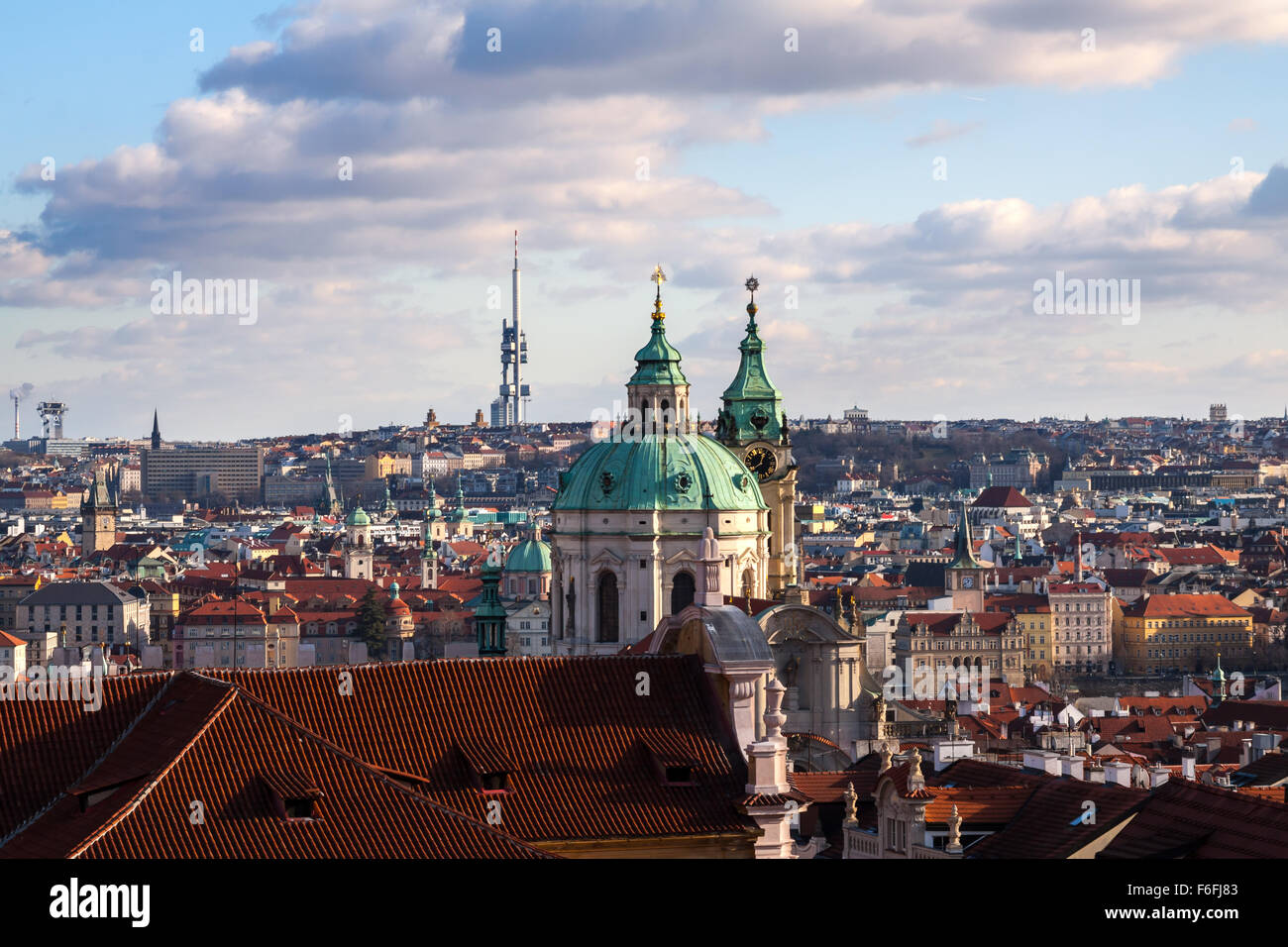Schönen Sommer Blick auf Altstadt Architektur in Prag, Tschechische Republik Stockfoto
