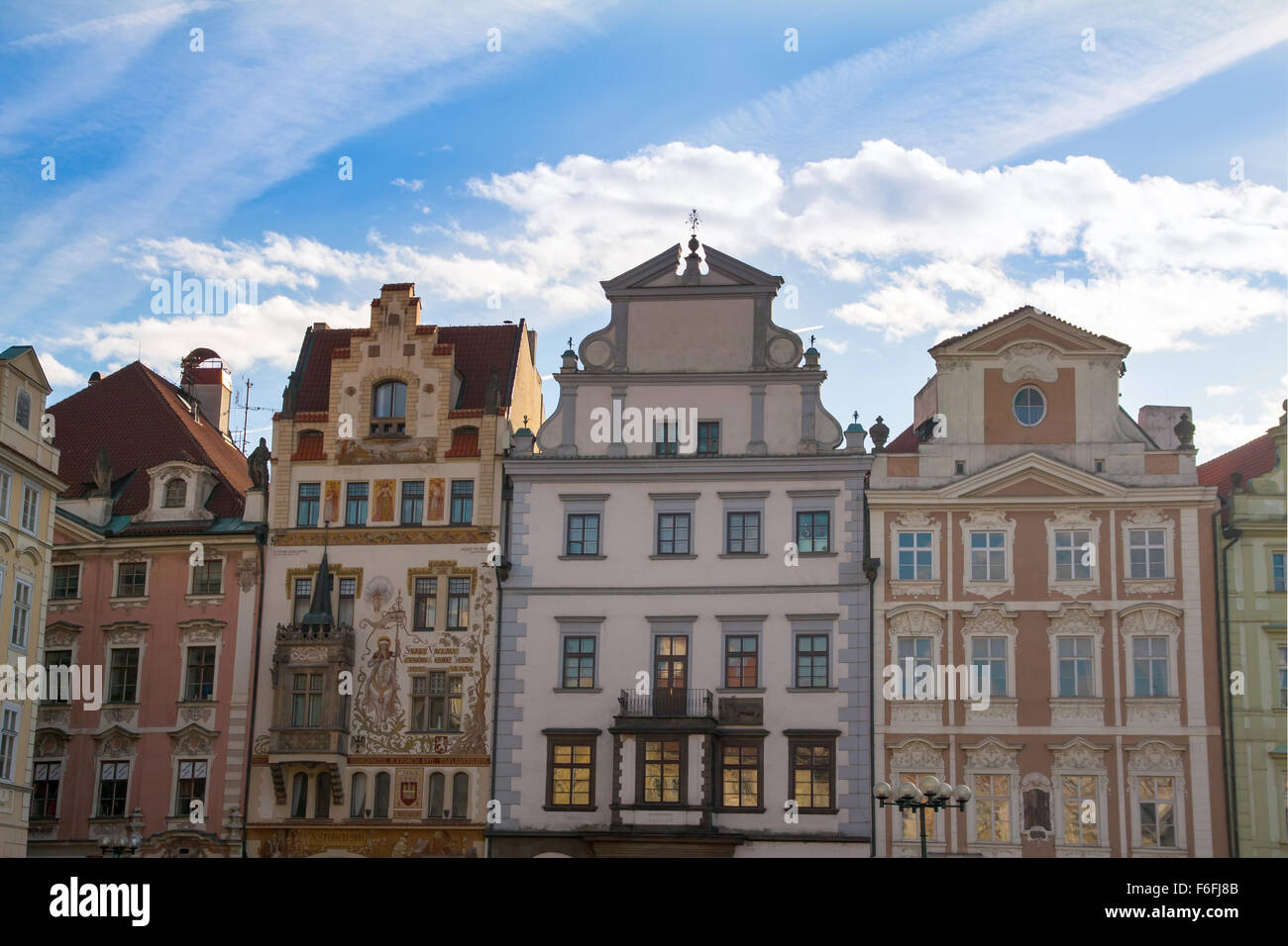 Blick auf die Altstadt Altstädter Ring in Prag. Stockfoto