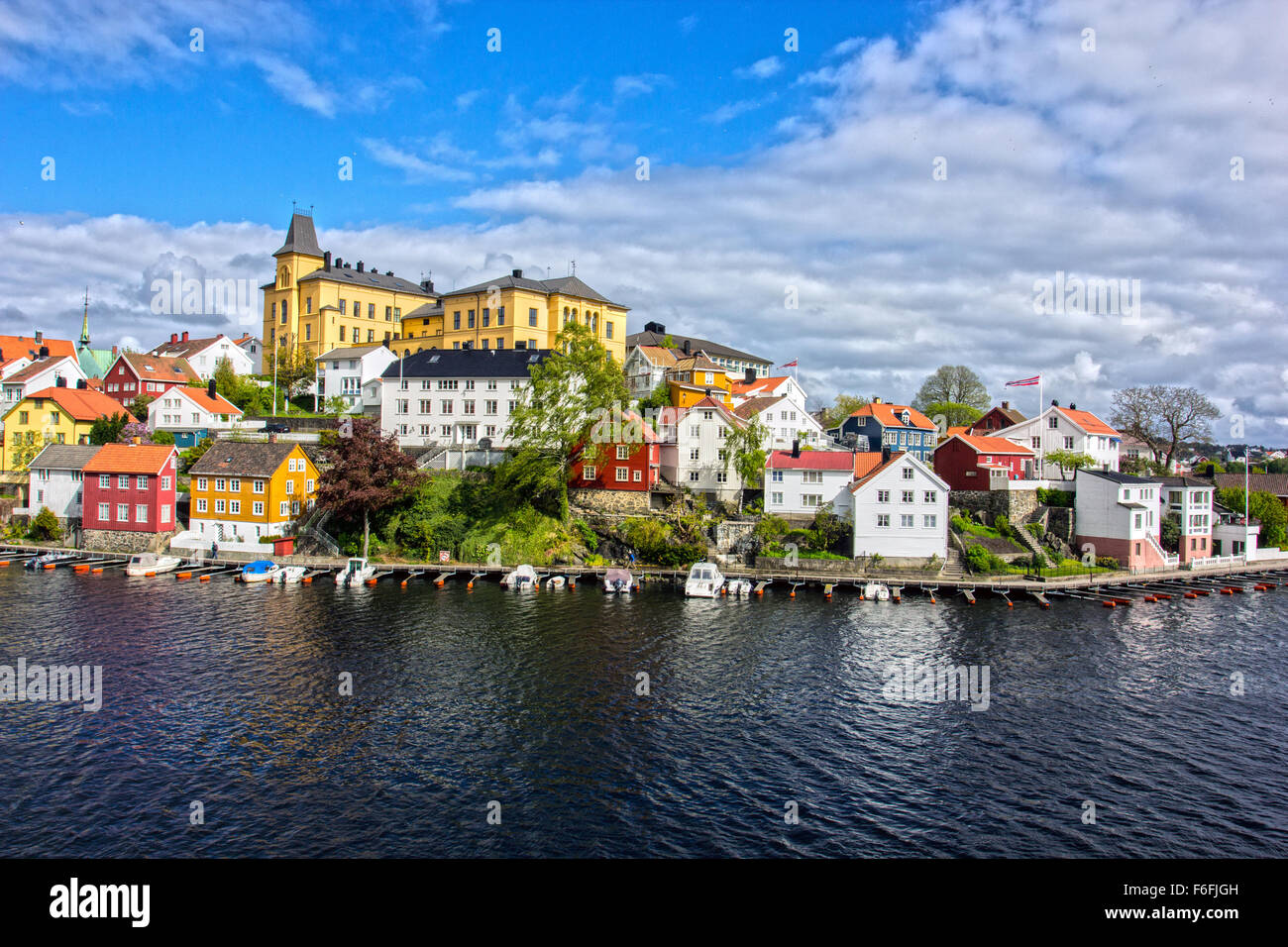 Boote bei Arendal in Norwegen Stockfotografie Alamy