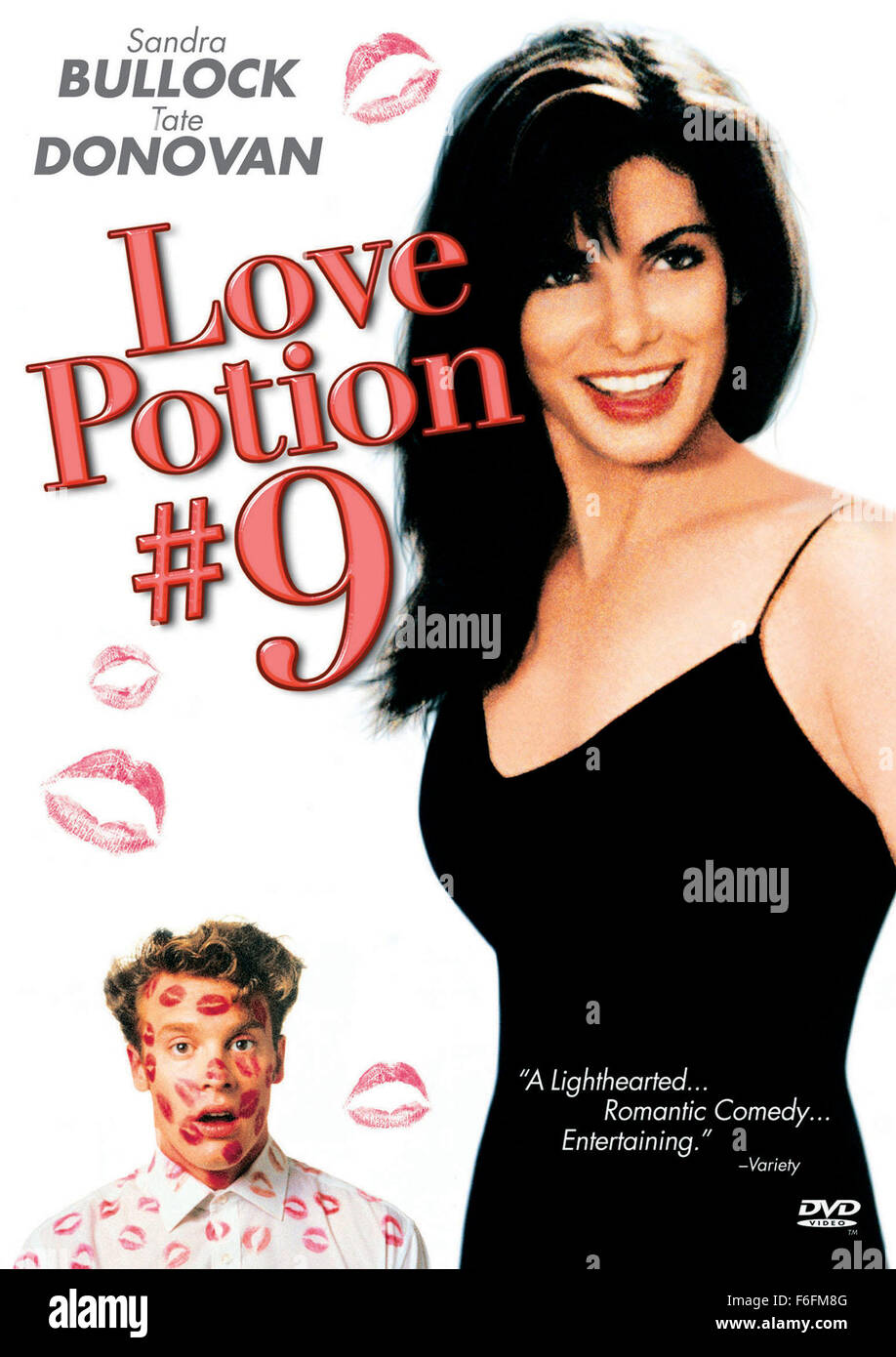 23. Januar 1992; Hollywood, Kalifornien, USA; Bild von Direktor Dale Launer "Love Potion Nr. 9" mit SANDRA BULLOCK als Diane Farrow und TATE DONOVAN als Paul Matthews. Stockfoto