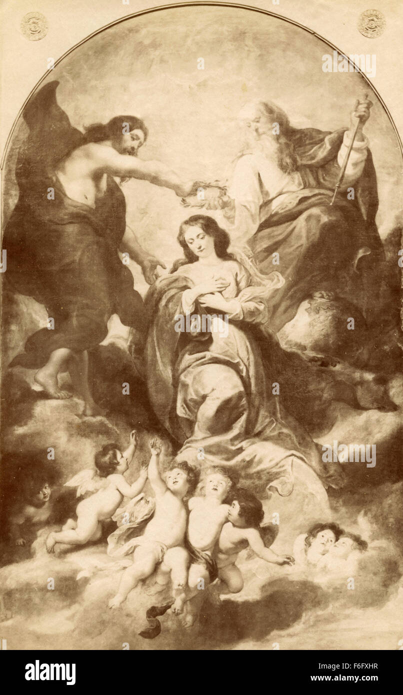 Krönung der Jungfrau, Gemälde von Rubens Stockfoto