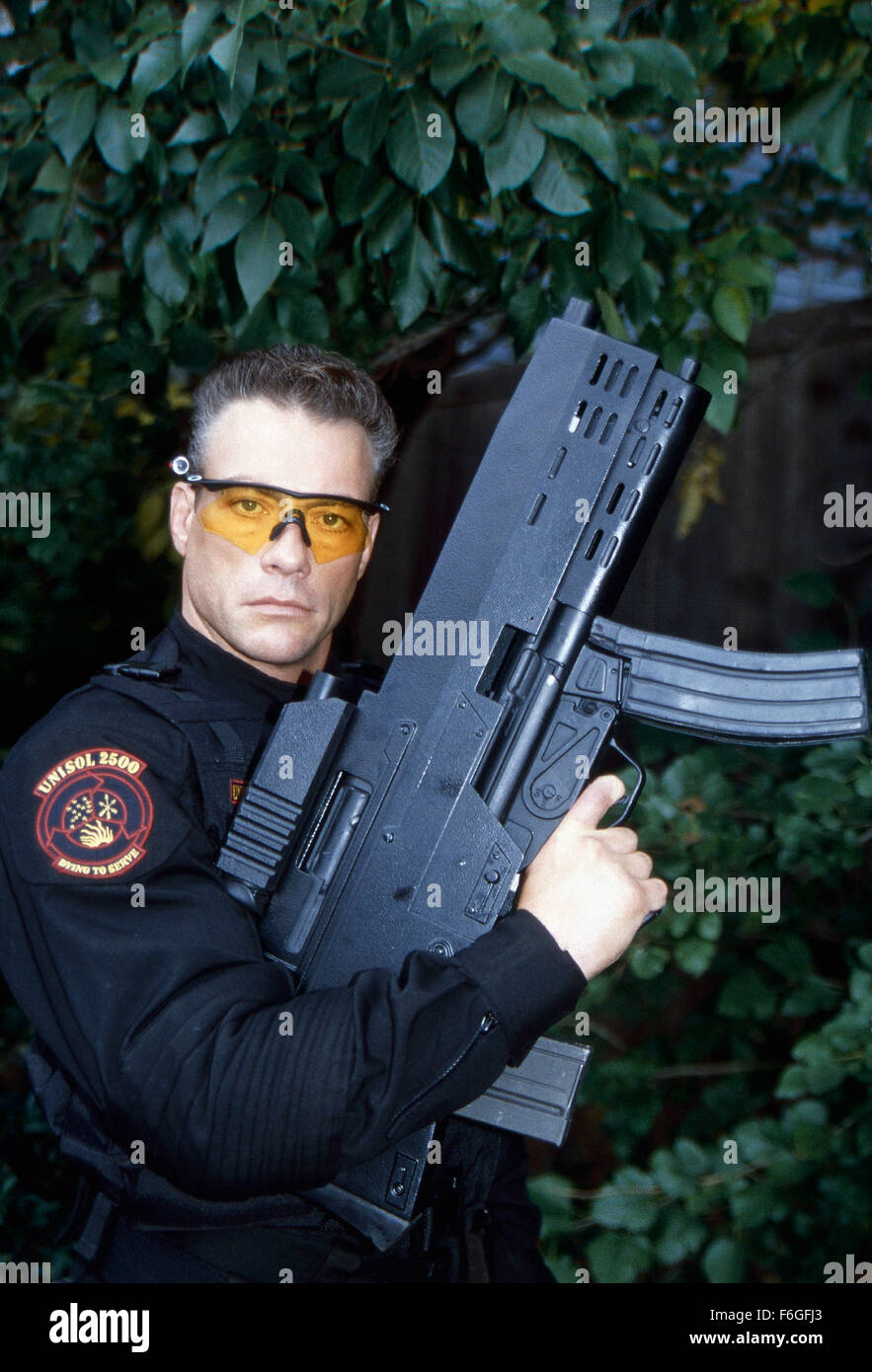 4. Juli 1999; Dallas, TX, USA; JEAN-CLAUDE VAN DAMME als Luc Deveraux in Action, Abenteuer, Sci-Fi-Film "Universal Soldier: The Return" unter der Regie von Mic Rodgers. Stockfoto
