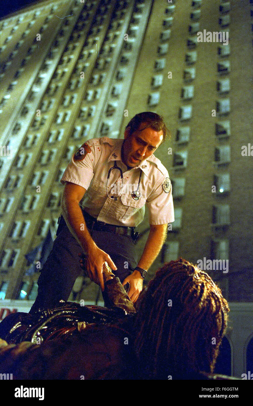 22. Oktober 1999; New York, NY, USA; Schauspieler NICOLAS CAGE als Frank Pierce "Bringing Out the Dead". Unter der Regie von Martin Scorsese. Stockfoto