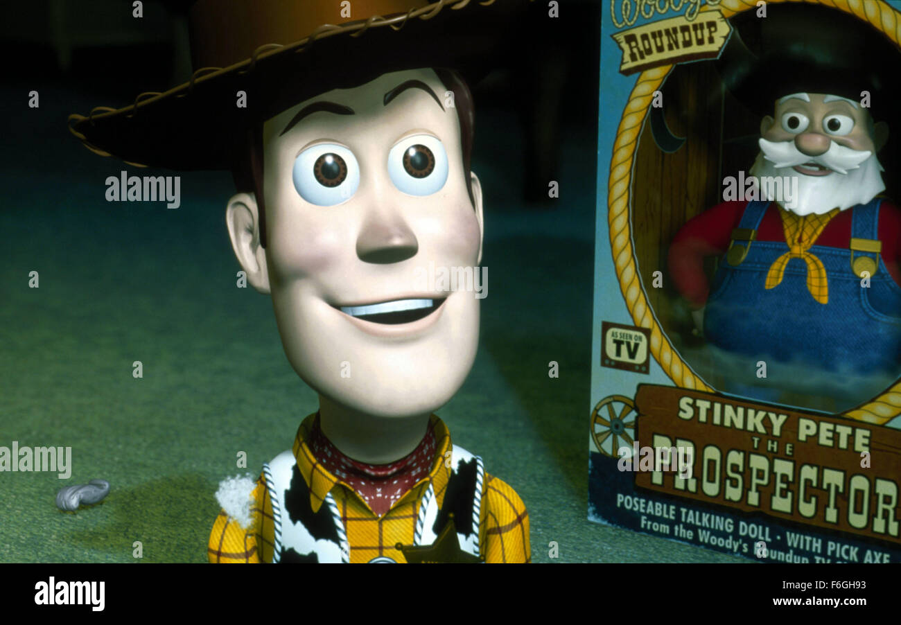 13 November 1999 Richmond Kalifornien Usa Tom Hanks Und Joe Ranft Wie Die Stimmen Von Woody Und Wheezy Der Pinguin In Der Animierten Familienkomodie Toy Story 2 Unter Der Regie Von John