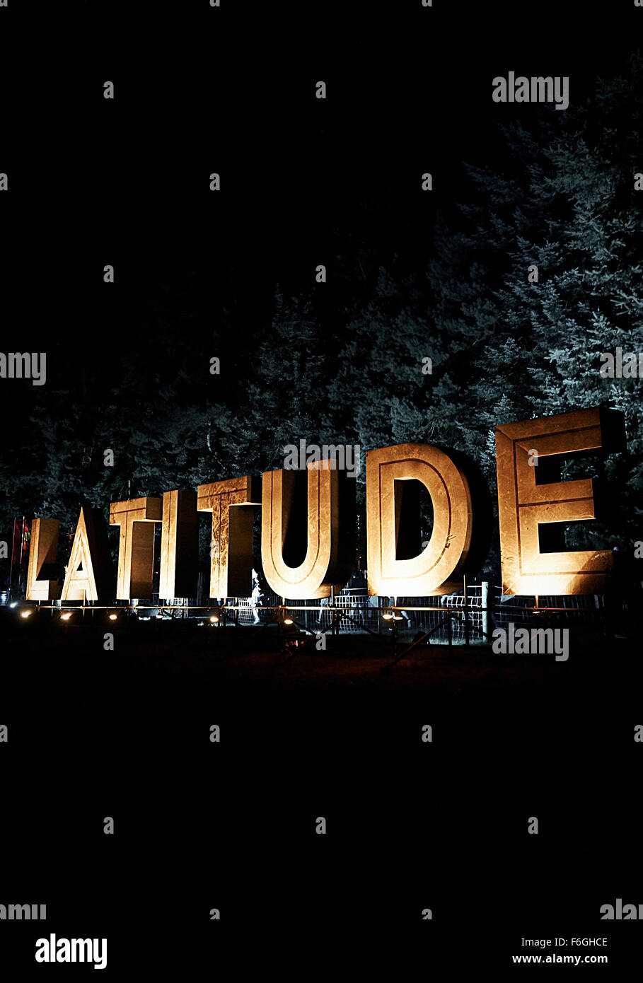 Latitude Festival Juli 2015. Stockfoto