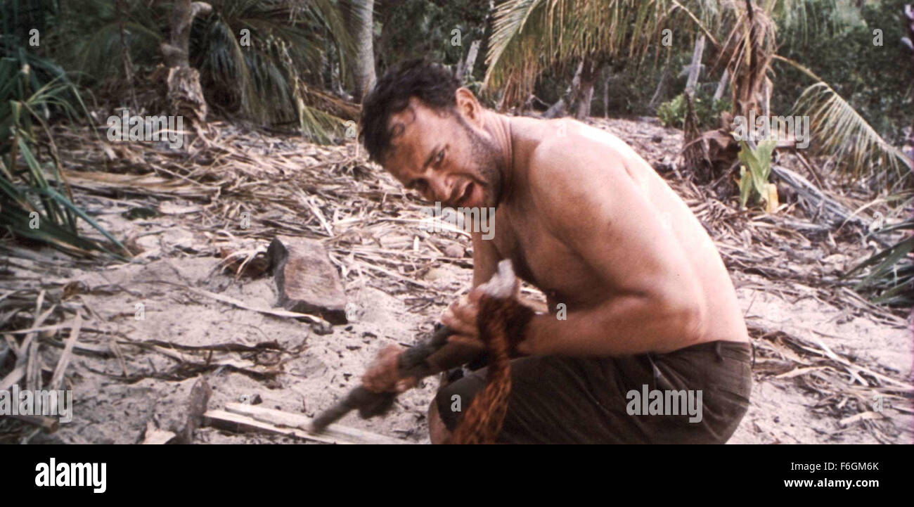 15. November 2000; Hollywood, Kalifornien, USA; TOM HANKS in "Cast Away"...  (Bild Kredit:) Stockfoto