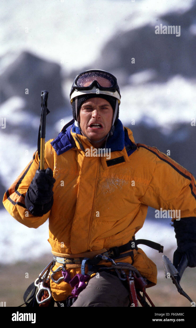 3. Dezember 2000; Hollywood, Kalifornien, USA; CHRIS O'DONNELL als Peter Garrett in Action, Abenteuer, Thriller '' Vertical Limit'' Regie Martin Campbell. Stockfoto