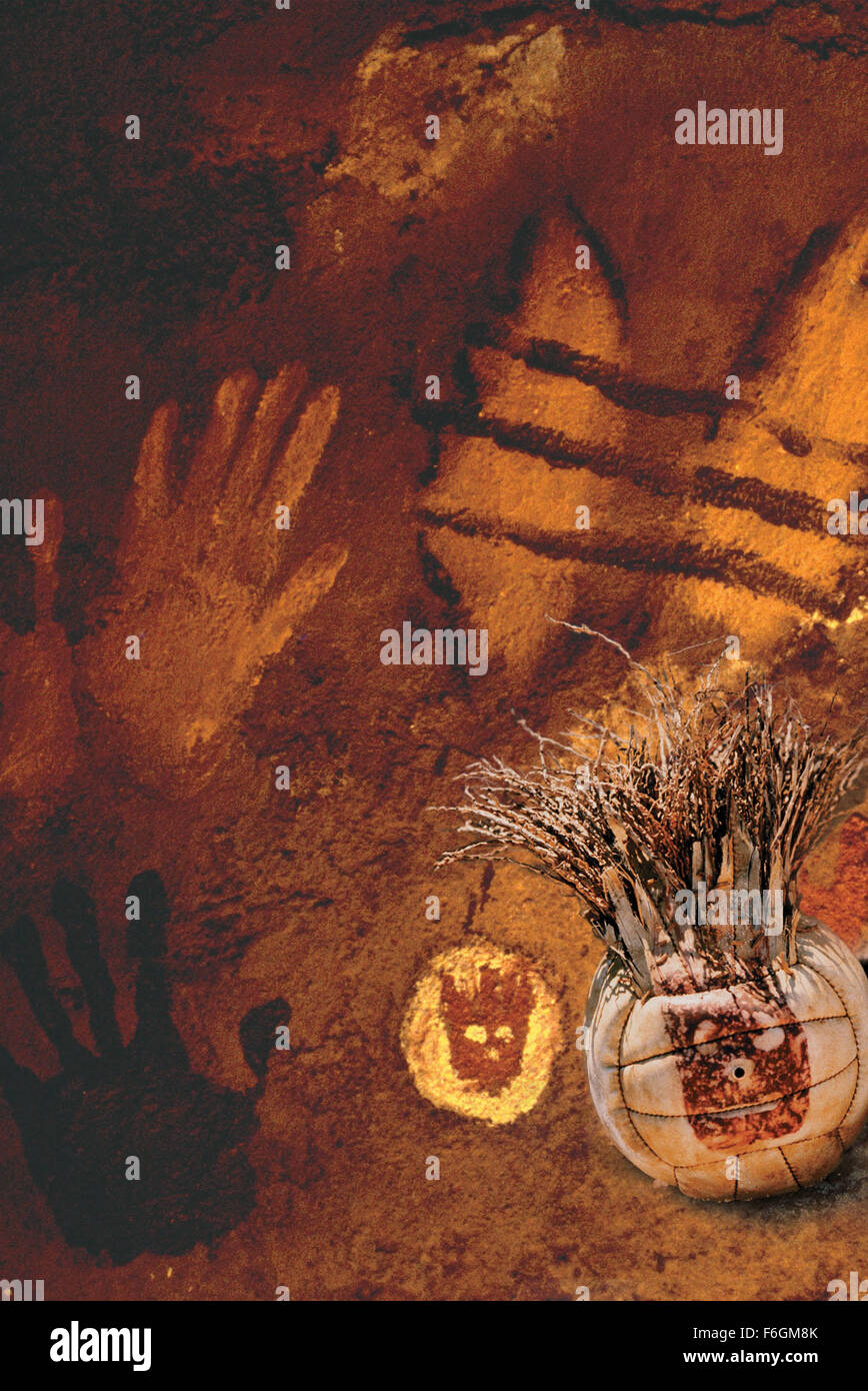 FREIGEGEBEN: 12. Dezember 2000 - Film Originaltitel: Cast Away - im Bild: Wilson, einen Volleyballplatz, die die Rolle der stummen, unendlich geduldig, unbelebter Zuhörer in dem Film spielt Stockfoto