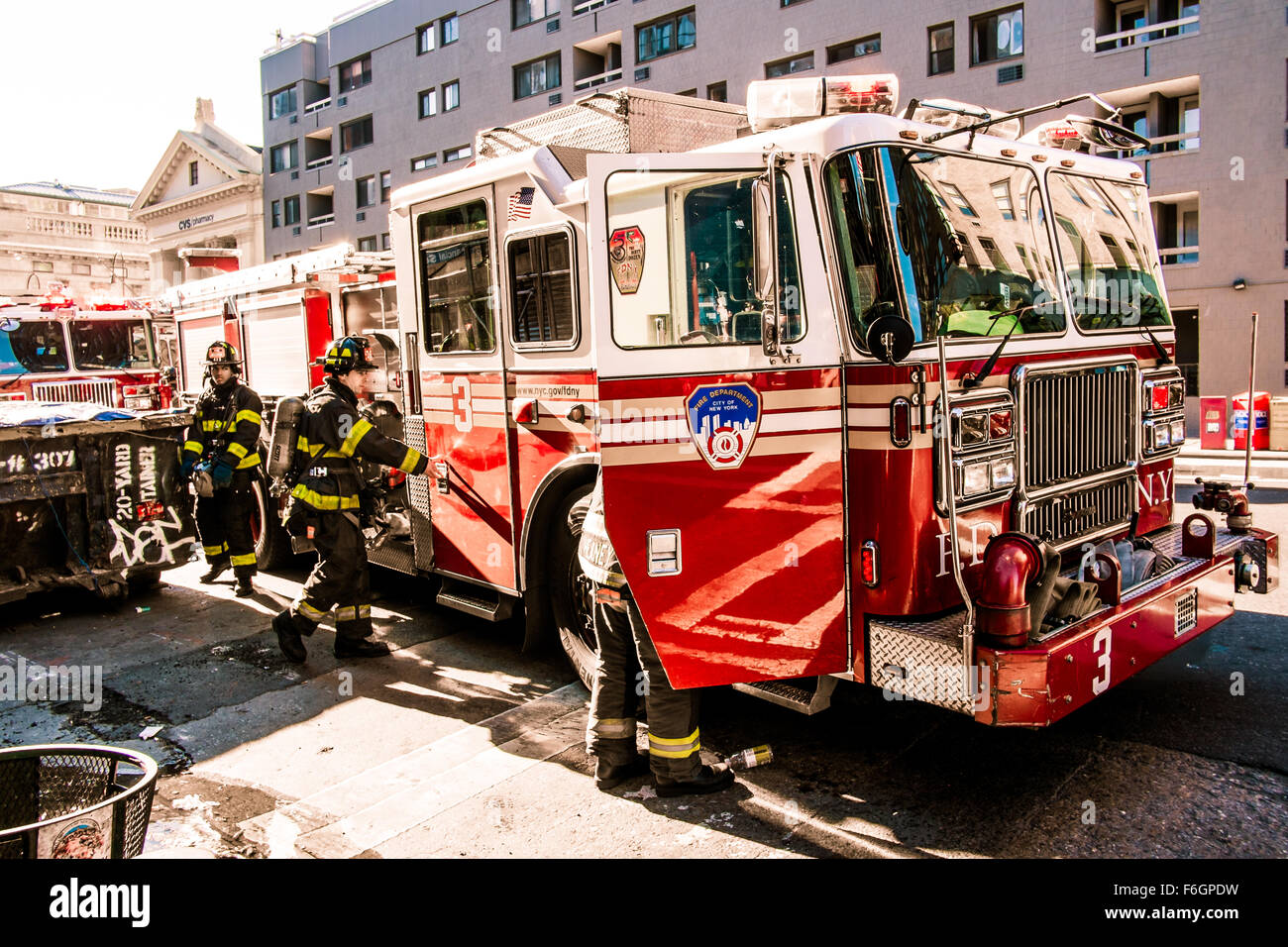 New York City Feuerwehr. Stockfoto