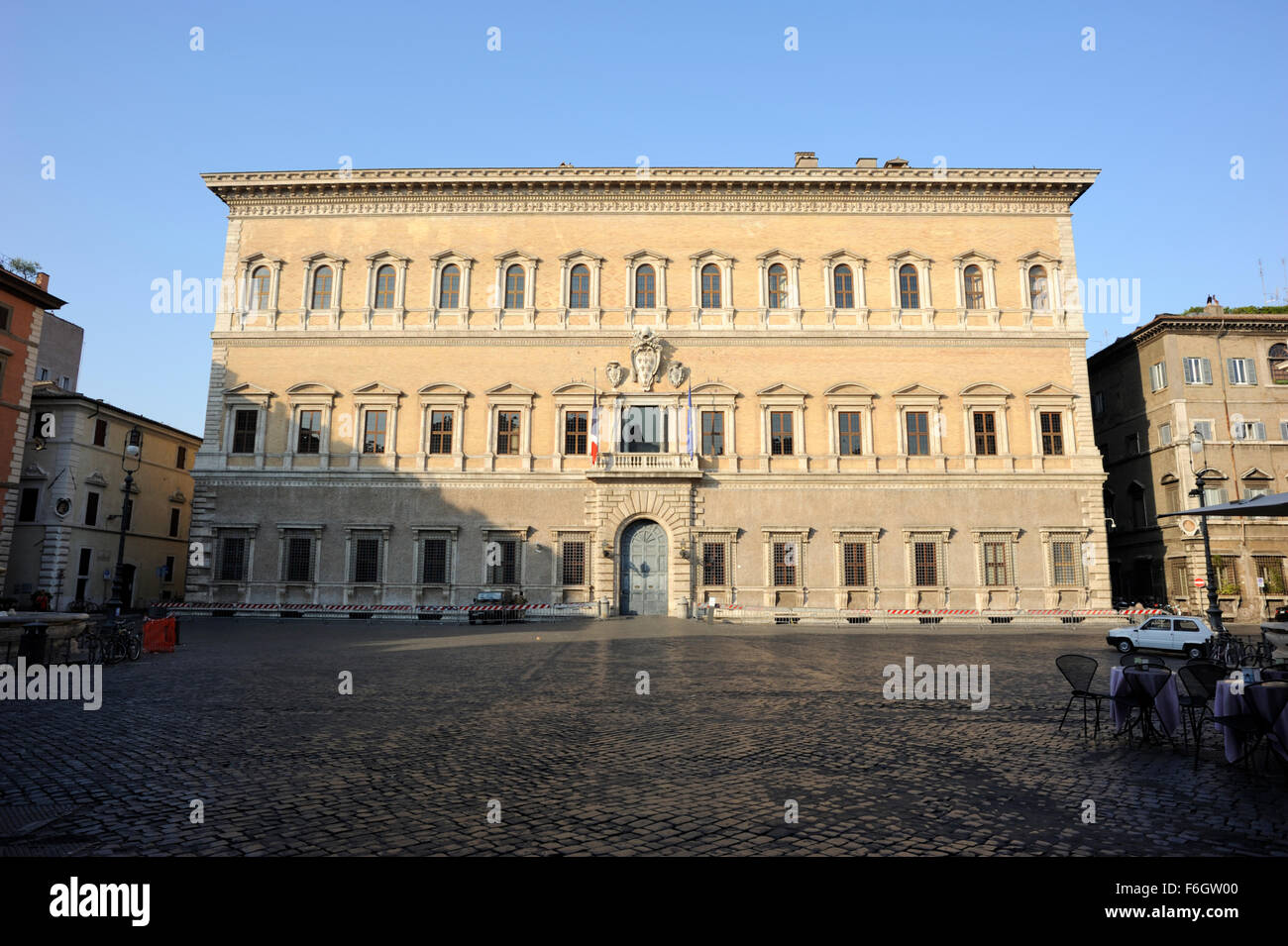 Palazzo Farnese, Piazza Farnese, Rom, Italien Stockfoto