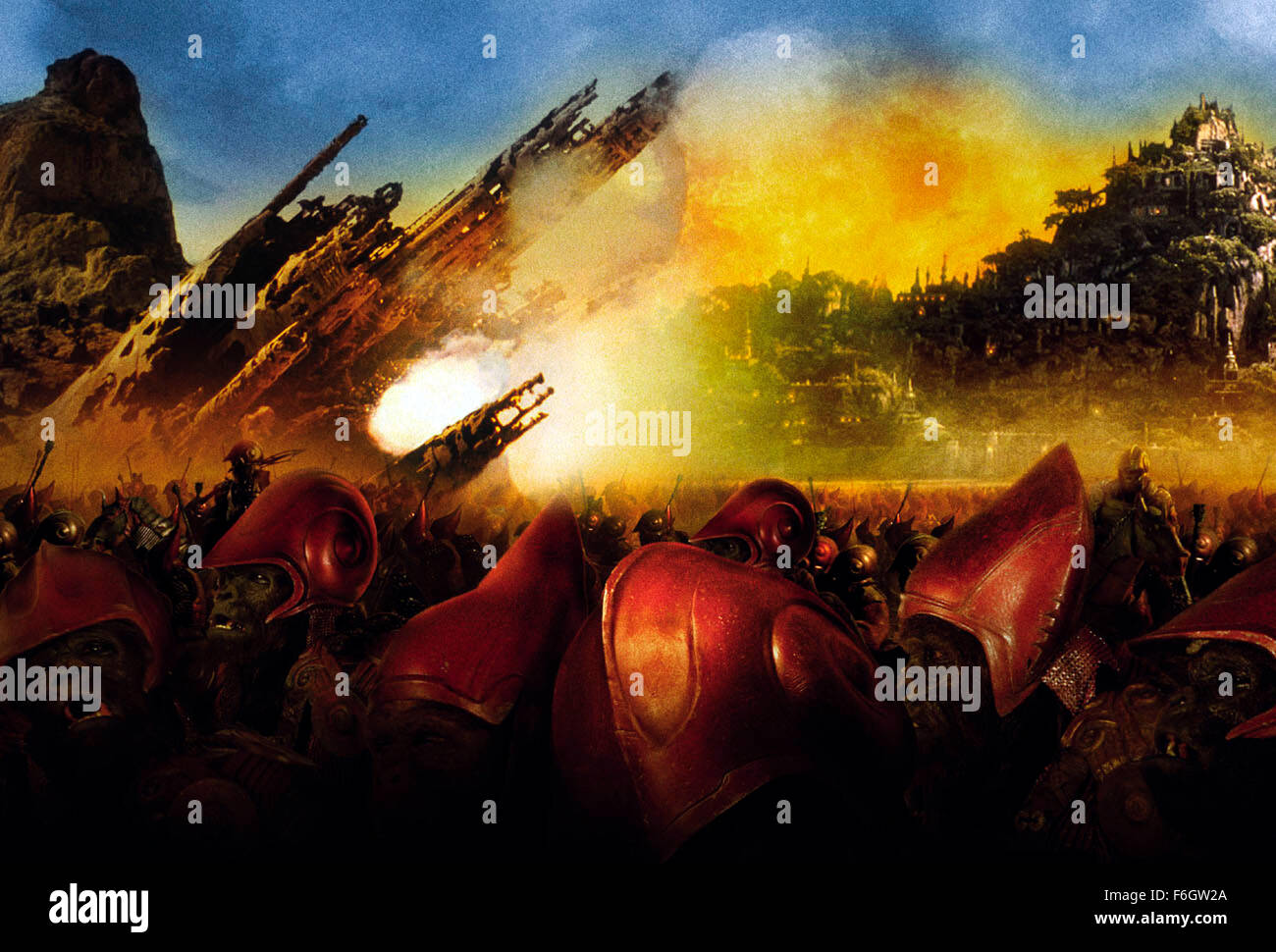 26. Juli 2001; Los Angeles, Kalifornien, USA; Szene aus dem Sci-Fi-Action-Film "Planet der Affen" unter der Regie von Tim Burton. Stockfoto