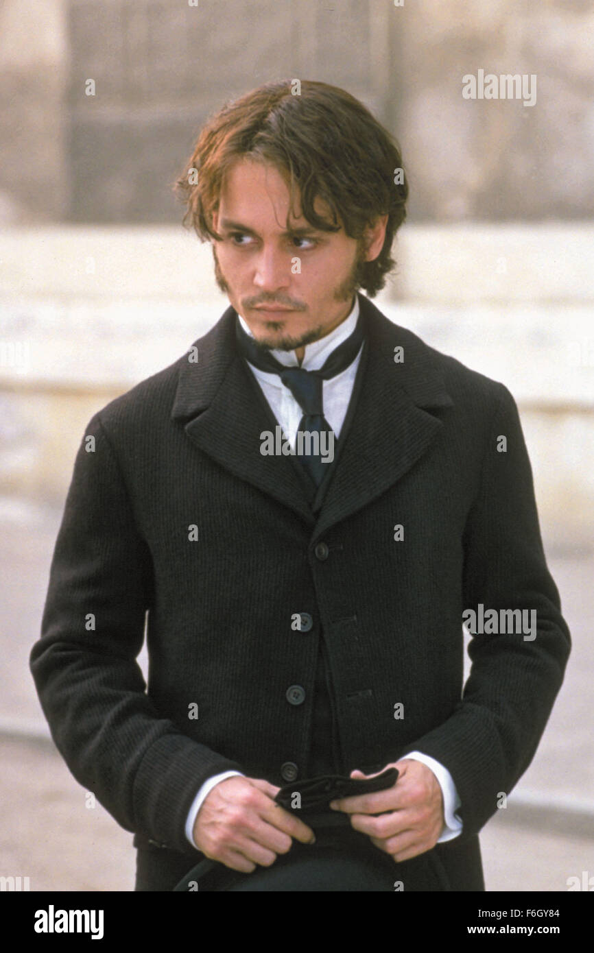 17. Oktober 2001; Los Angeles, Kalifornien, USA; Schauspieler JOHNNY DEPP stars wie Inspektor Fred Abberline in die Albert und Allen Hughes inszenierte Thriller, "From Hell". Stockfoto