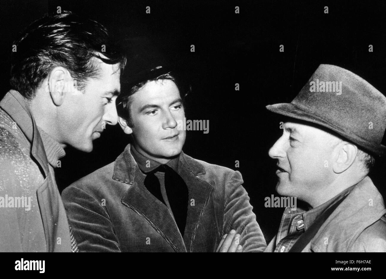 1939, Filmtitel: UNION PACIFIC, Regie: CECIL B DeMILLE, Studio: PARAMOUNT, abgebildet: GARY COOPER, CECIL B DeMILLE, Epos, historische, Liebe (Dreieck), JOEL McCREA, Eisenbahnen. (Bild Kredit: SNAP) Stockfoto