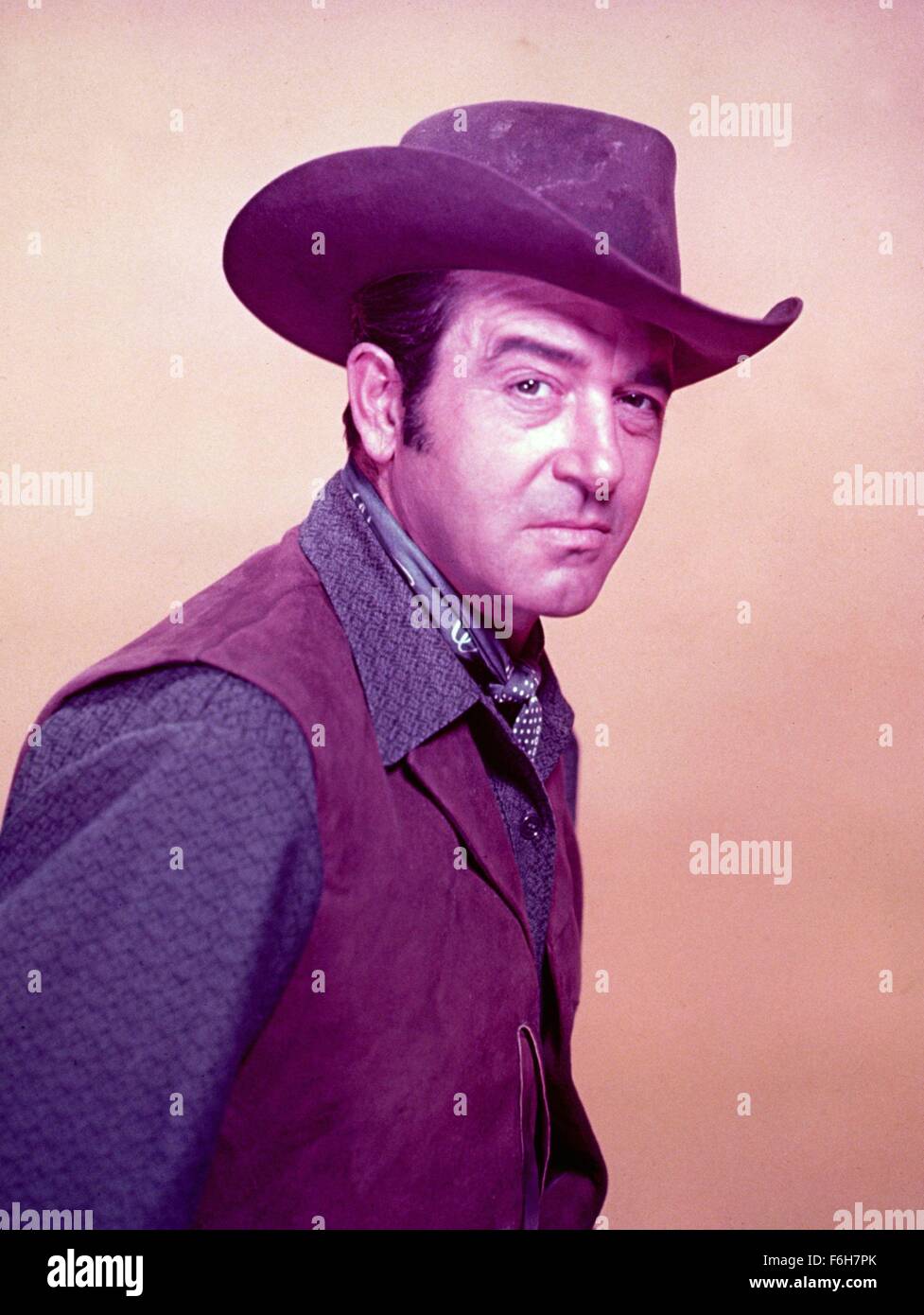 1957, Filmtitel: RESTLESS GUN, im Bild: COWBOY, Hut. (Bild Kredit: SNAP) Stockfoto