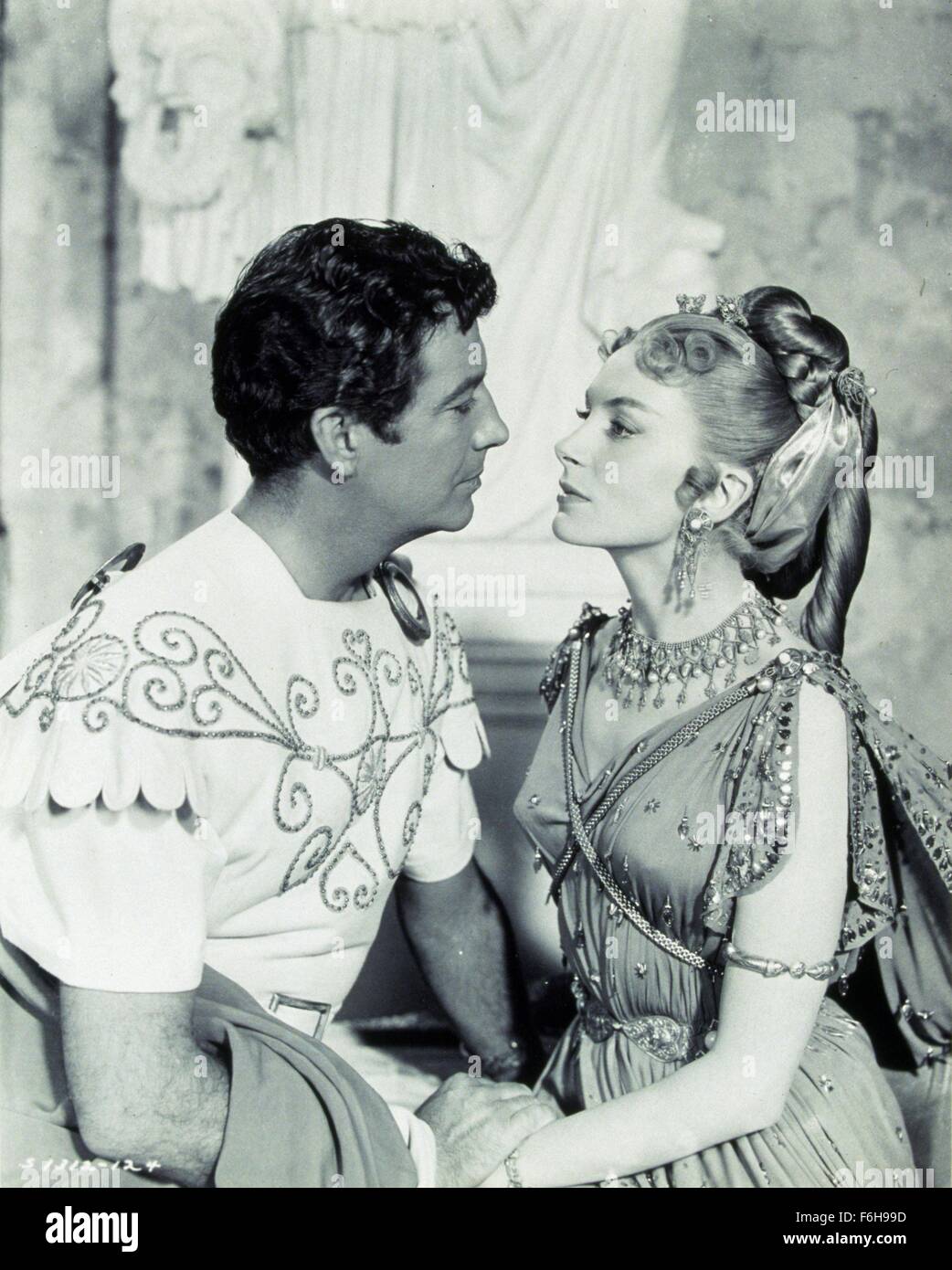 1951, Filmtitel: QUO VADIS, Regie: MERVYN LeROY, Studio: MGM, abgebildet: DEBORAH KERR, MERVYN LeROY. (Bild Kredit: SNAP) Stockfoto