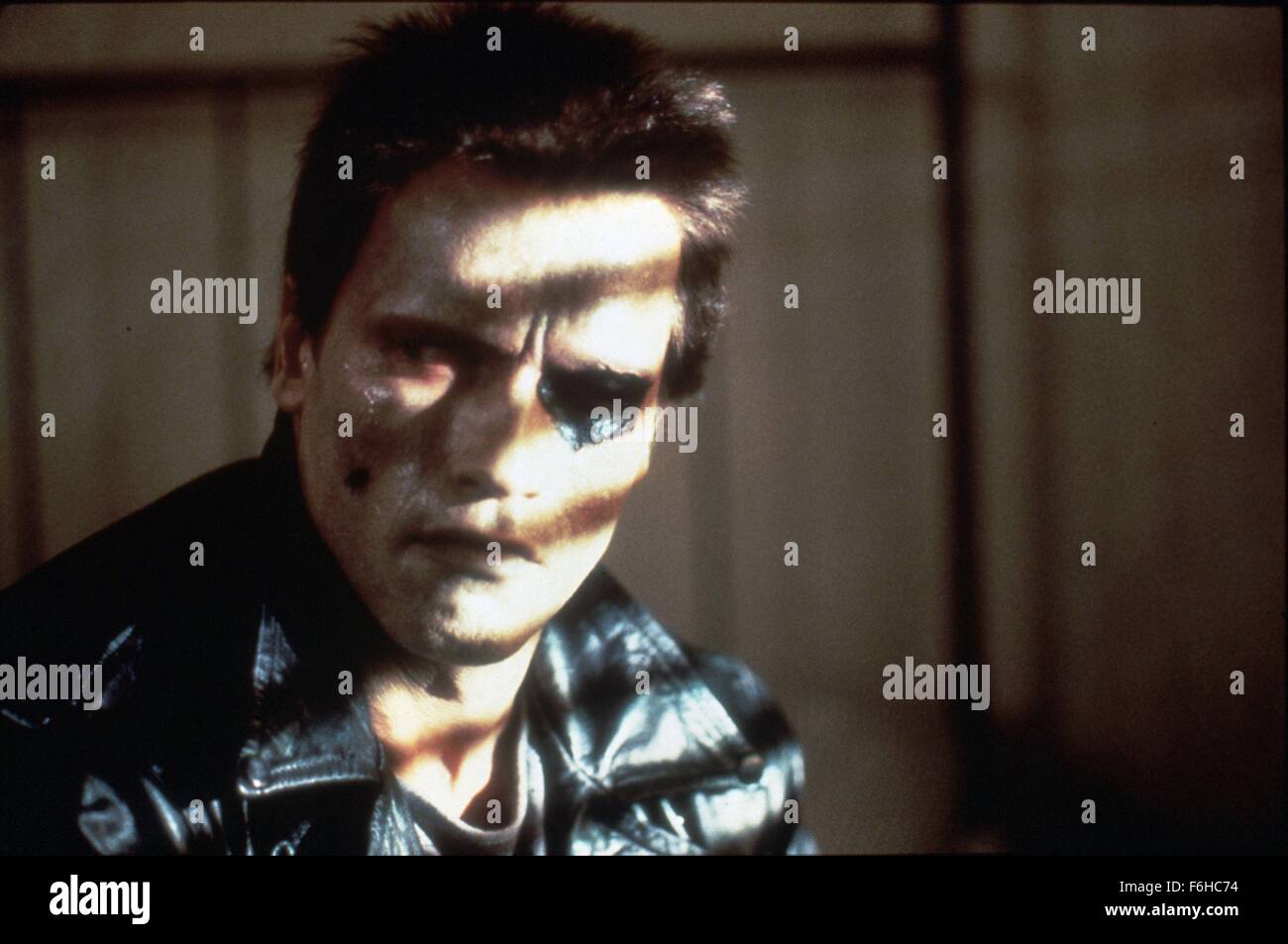 Erscheinungsdatum: 26. Oktober 1984 Film Titel: The Terminator-Regie: James Cameron STUDIO: Hemdale Film PLOT: ein Cyborg aus der Zukunft auf eine tödliche Mission geschickt. Er hat Sarah Connor, eine junge Frau zu töten, dessen Leben in kommenden Jahren eine große Bedeutung haben wird. Sarah hat nur einen Beschützer - Kyle Reese - auch aus der Zukunft geschickt. Der Terminator seine außergewöhnliche Intelligenz und Stärke verwendet, um Sarah zu finden, aber gibt es eine Möglichkeit, die scheinbar unzerstörbare Cyborg Bild zu stoppen: ARNOLD SCHWARZENEGGER als Terminator (Credit Bild: C Hemdale Filmunterhaltung/Bilder) Stockfoto