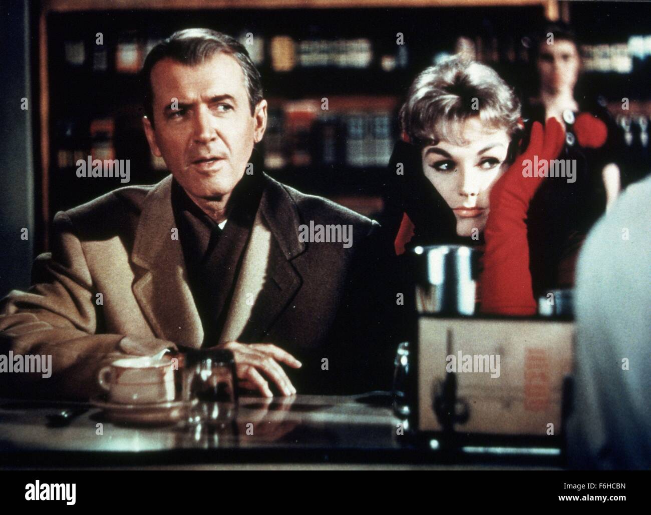 1958, Filmtitel: BELL, Buch und Kerze, Regie: RICHARD QUINE, Studio: COLUMBIA, im Bild: KIM NOVAK, RICHARD QUINE. (Bild Kredit: SNAP) Stockfoto