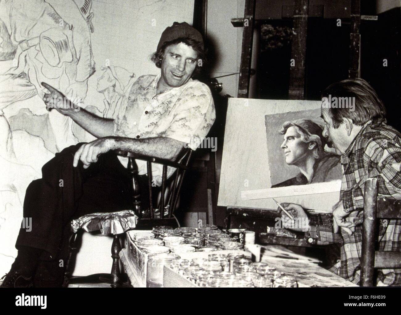 1955, Filmtitel: Kentucky, Regie: BURT LANCASTER, im Bild: THOMAS HART BENTON. (Bild Kredit: SNAP) Stockfoto