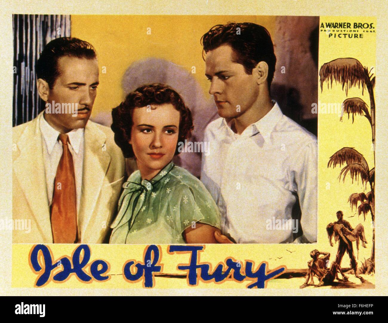 1936, Filmtitel: ISLE OF FURY, Regie: FRANK McDONALD, Studio: WARNER, abgebildet: HUMPHREY BOGART, MARGARET LINDSAY, FRANK McDONALD. (Bild Kredit: SNAP) Stockfoto