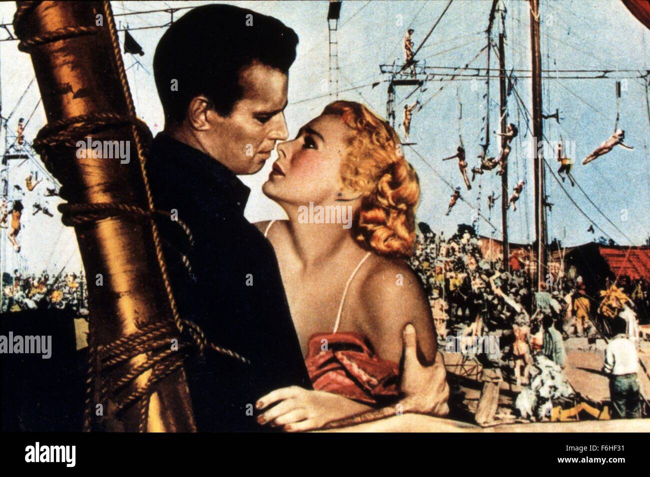 1952, Filmtitel: größte SHOW ON EARTH, Regie: CECIL B DeMILLE, Studio: PARAMOUNT, abgebildet: 1952, AWARDS - Akademie, das beste Bild, CECIL B DeMILLE, CHARLTON HESTON, BETTY HUTTON, Romantik, Zirkus, OSCAR (Film). (Bild Kredit: SNAP) Stockfoto