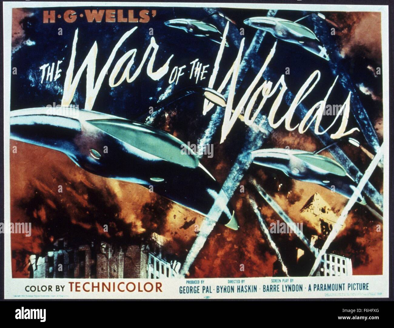 1953, Filmtitel: Krieg der Welten, Regie: BYRON HASKIN, Studio: PARAMOUNT. (Bild Kredit: SNAP) Stockfoto