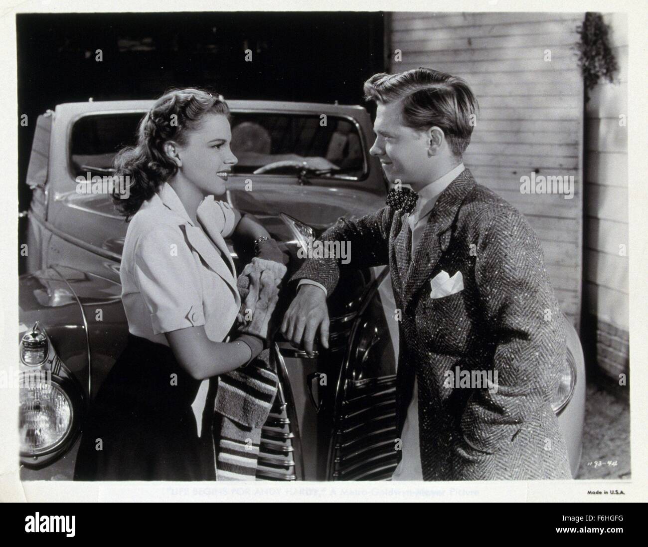 1941, Filmtitel: Leben beginnt für ANDY HARDY, Regie: GEORGE B SEITZ, Studio: MGM, abgebildet: JUDY GARLAND, MICKEY ROONEY. (Bild Kredit: SNAP) Stockfoto