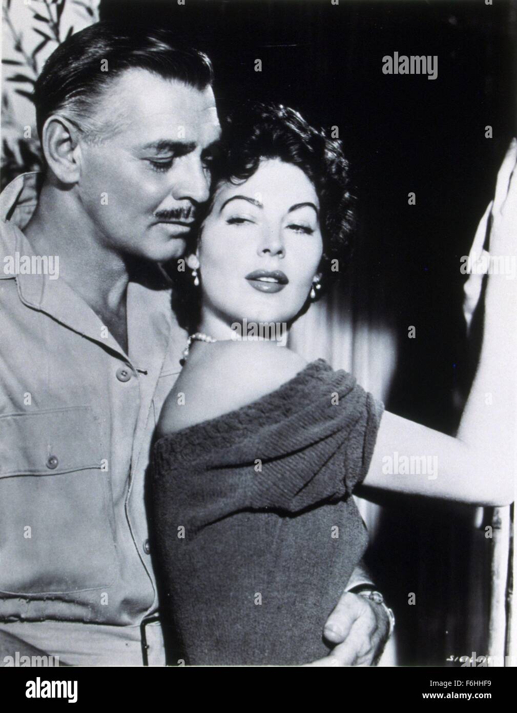1953, Filmtitel: MOGAMBO, Regie: JOHN FORD, Studio: MGM, Bild: JOHN FORD, CLARK GABLE. (Bild Kredit: SNAP) Stockfoto