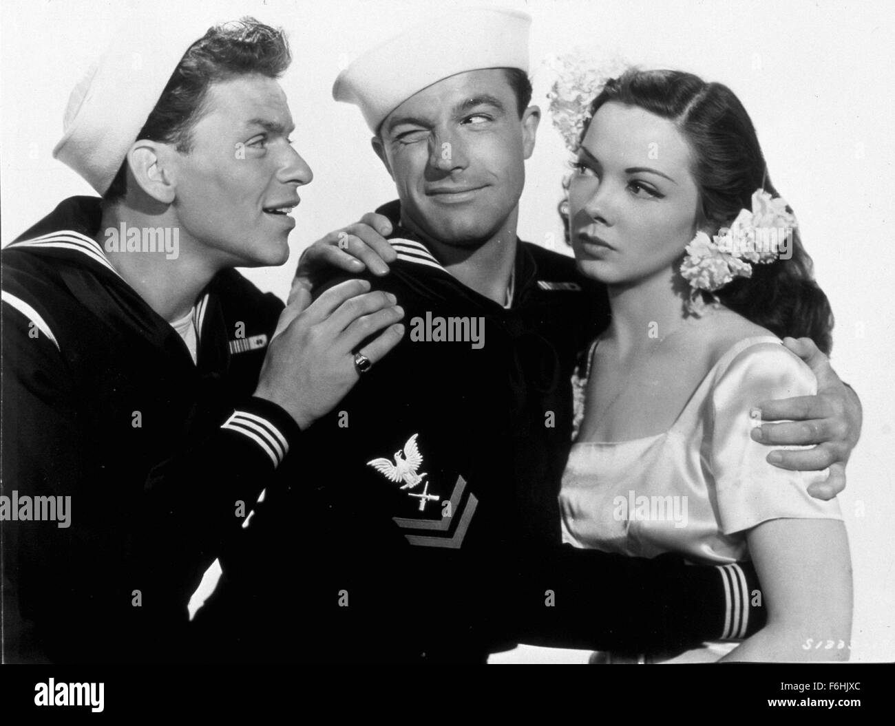 1945, Filmtitel: Anker lichten, Regie: GEORGE SIDNEY, Studio: MGM, abgebildet: KATHRYN GRAYSON, GENE KELLY, GEORGE SIDNEY. (Bild Kredit: SNAP) Stockfoto