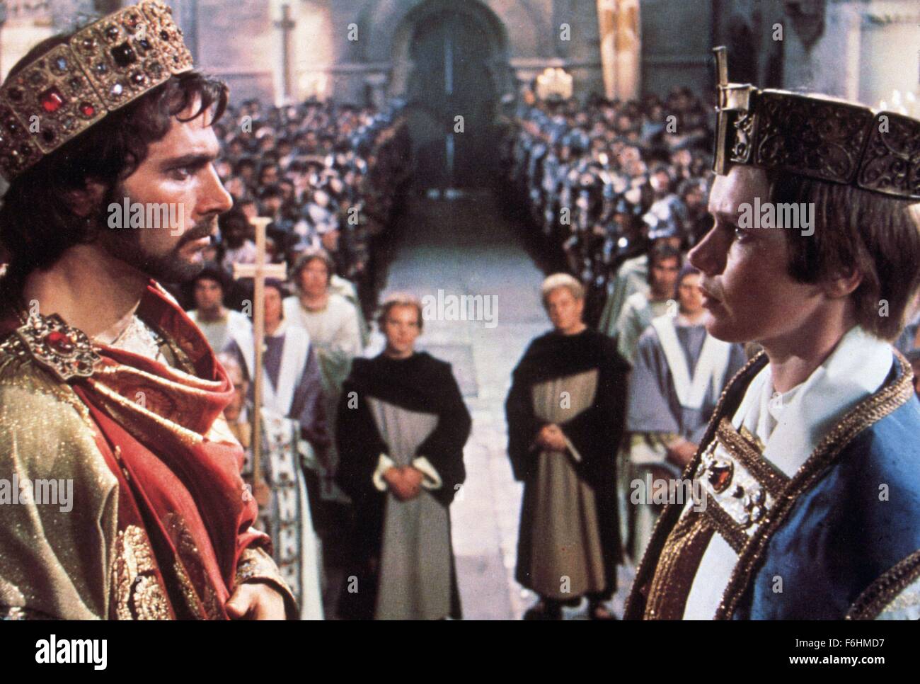 1972, Filmtitel: Päpstin Johanna, Regie: MICHAEL ANDERSON, Studio: Großstadt, im Bild: MICHAEL ANDERSON, FRANCO NERO. (Bild Kredit: SNAP) Stockfoto