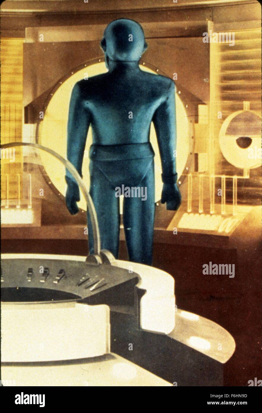 1951, Filmtitel: Tag die Erde STILL, Regisseur stand: ROBERT WISE, Studio: FOX, abgebildet: ALIENS (gut), Roboter-Androiden-CYBORGS-Klone, Sci-Fi, seine & ALIENS! DINGE. (Bild Kredit: SNAP) Stockfoto