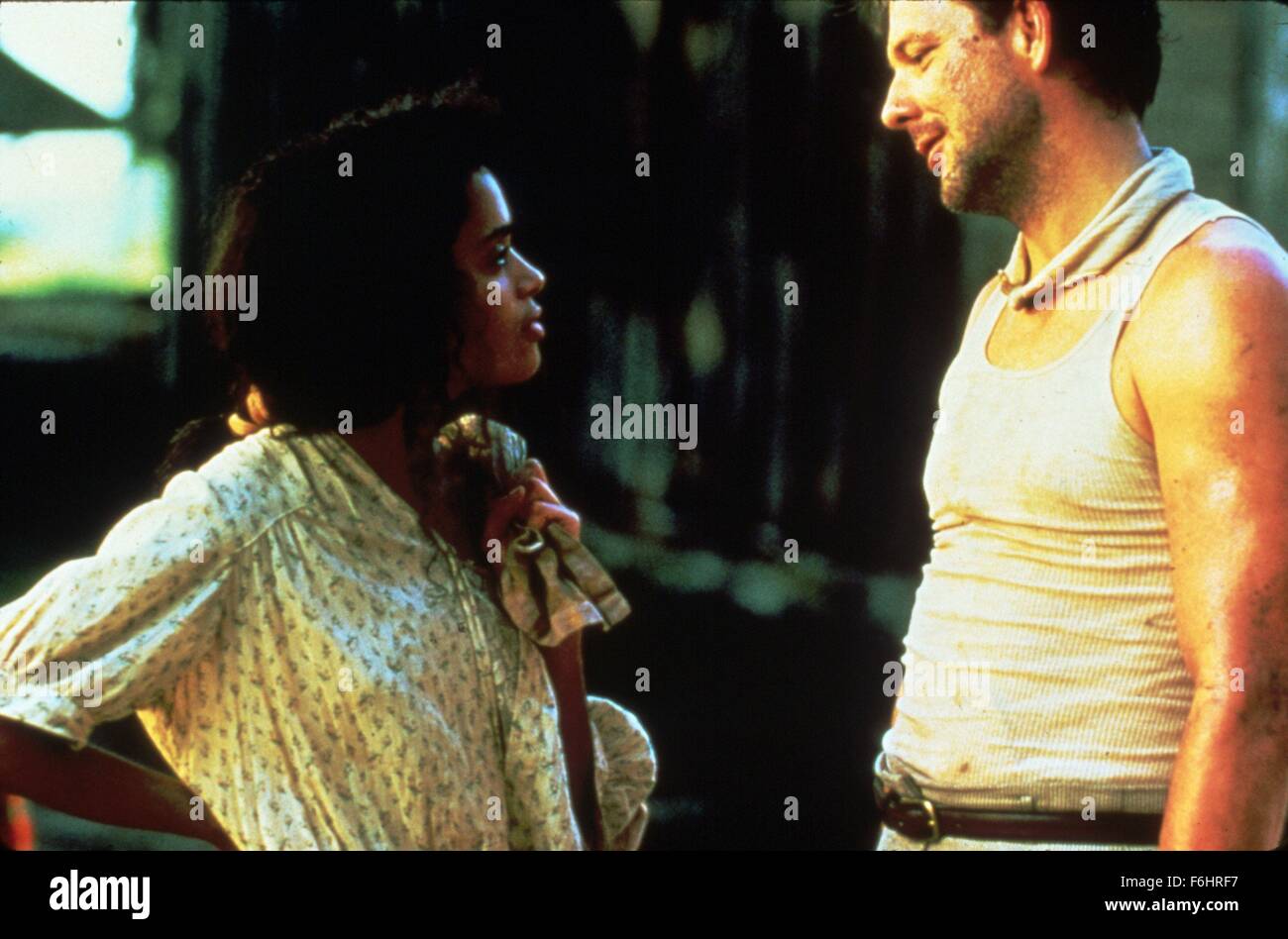 1987, Filmtitel: ANGEL HEART, Regie: ALAN PARKER, im Bild: LISA BONET, ALAN PARKER. (Bild Kredit: SNAP) Stockfoto