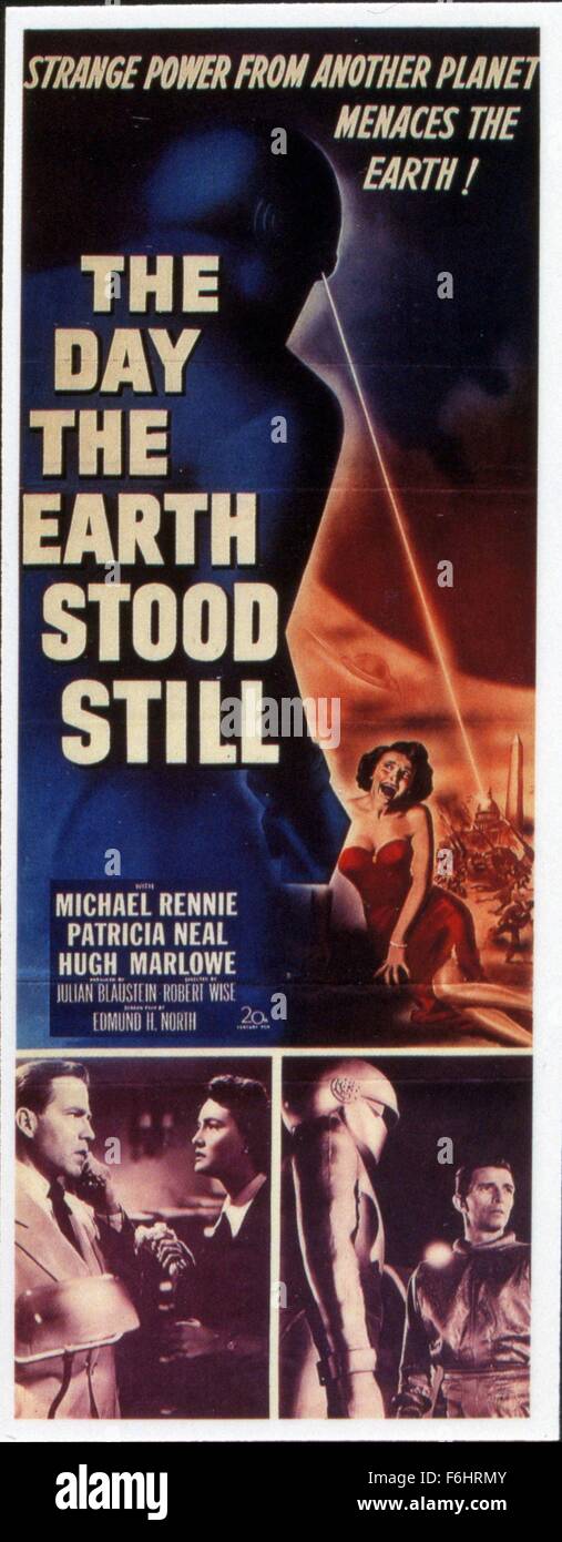 1951, Filmtitel: Tag die Erde STILL, Regisseur stand: ROBERT WISE, Studio: FOX, im Bild: ALIENS (gut), Roboter-Androiden-CYBORGS-Klone, Sci-Fi. (Bild Kredit: SNAP) Stockfoto