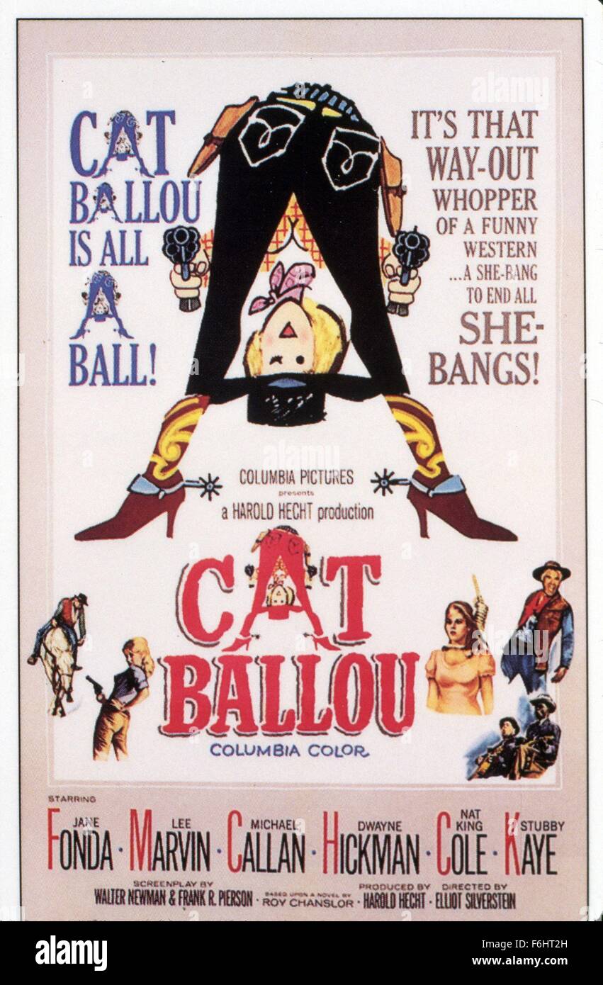 1965, Filmtitel: CAT BALLOU, Regie: ELLIOT SILVERSTEIN, Studio: COLUMBIA, im Bild: JANE FONDA, LEE MARVIN. (Bild Kredit: SNAP) Stockfoto