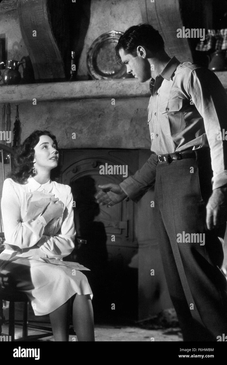 1945, Filmtitel: LIEBESBRIEFE, Regie: WILLIAM DIETERLE, Studio: PARAMOUNT, im Bild: WILLIAM DIETERLE, JENNIFER JONES. (Bild Kredit: SNAP) Stockfoto