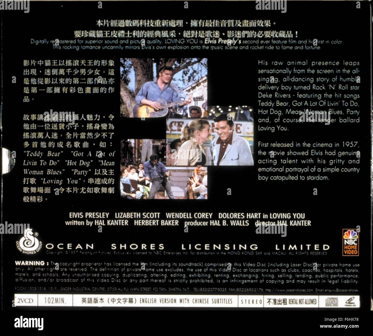 7. August 2002; Hollywood, Kalifornien, USA; ELVIS PRESLEY wie Jimmy Tompkins (Deke Flüsse) Sterne "Loving You" unter der Regie von HAL KANTER...  (Bild Kredit:) Stockfoto
