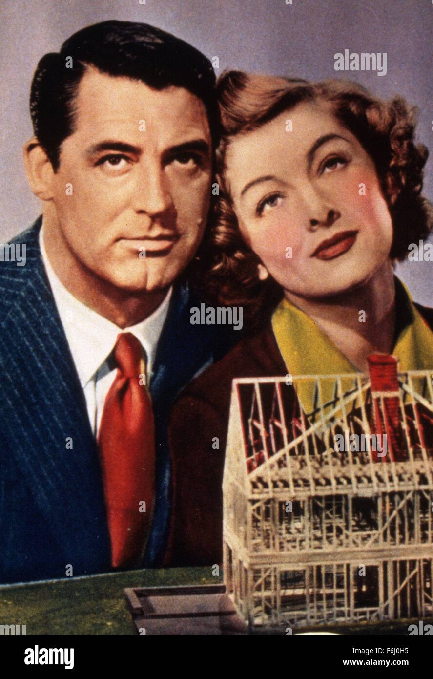 1948, Filmtitel: Mr BLANDINGS BUILDS sein Traumhaus, Regie: H C POTTER, Studio: RKO, abgebildet: CARY GRANT, MYRNA LOY. (Bild Kredit: SNAP) Stockfoto